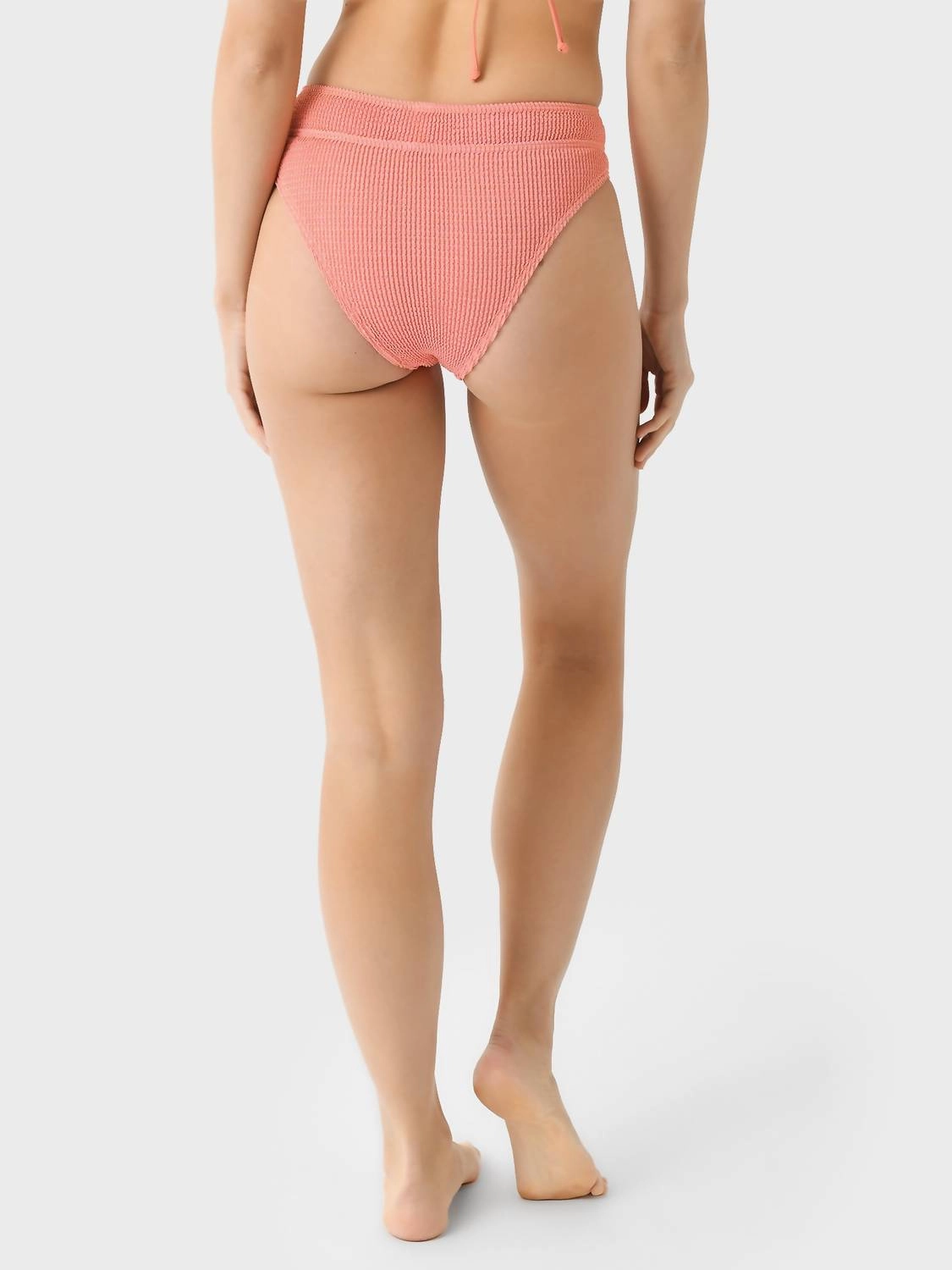 Savannah Brief Bikini Bottom In Shell Lurex