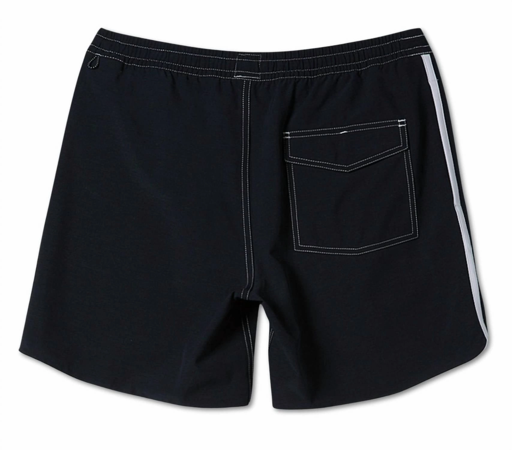 Scallop Hybrid Volley Shorts In Black