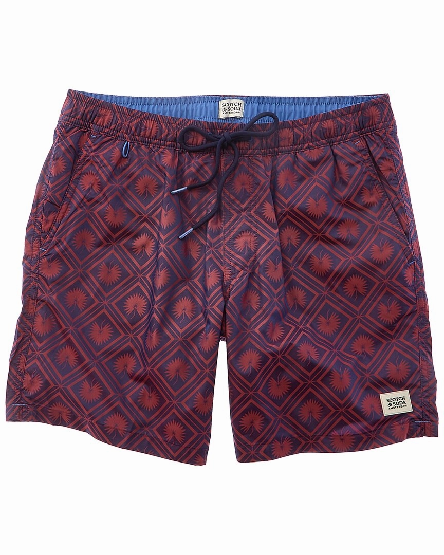 Scotch & Soda Diamond Patterned Swim Trunk