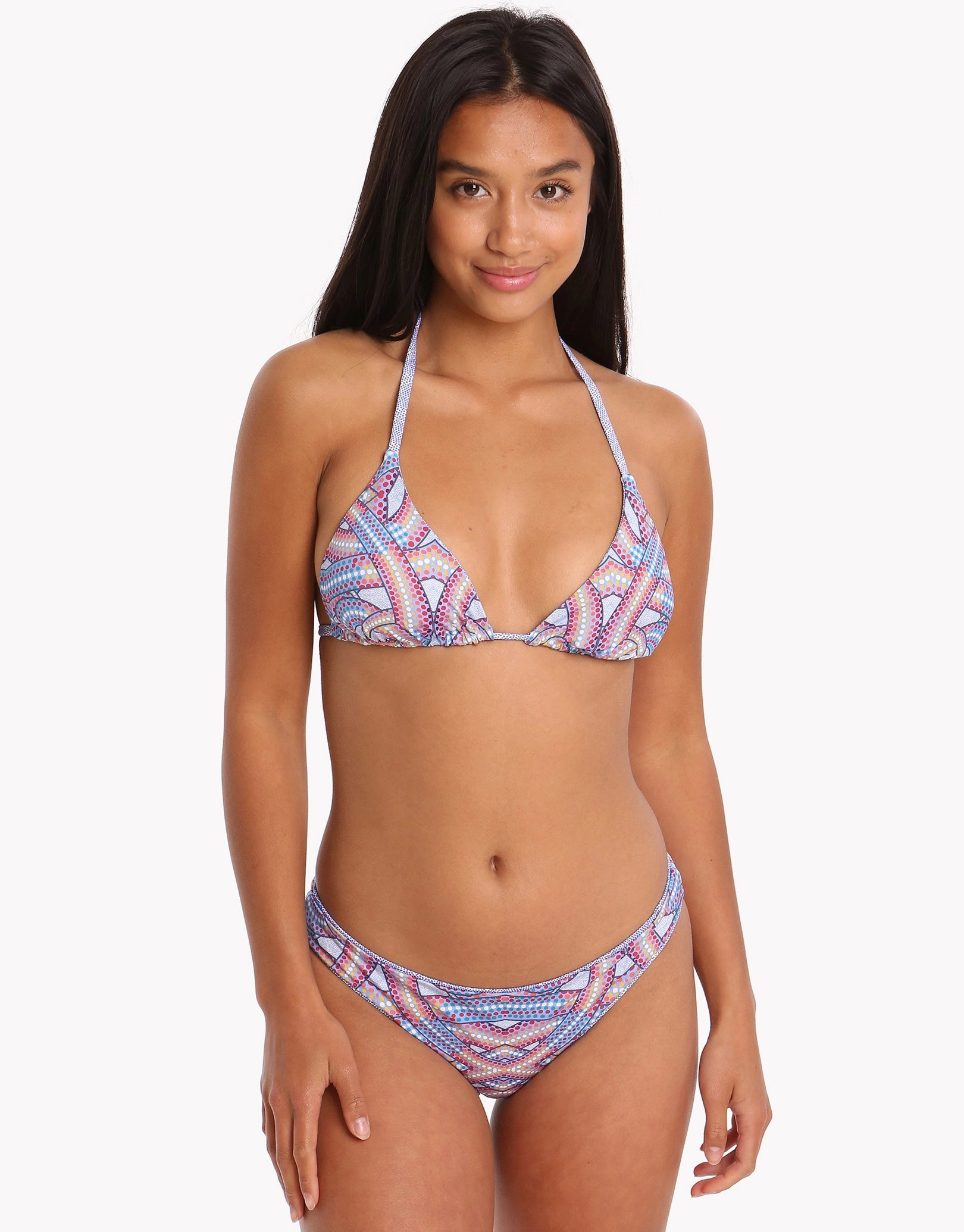 Sentwali Adana Reversible Halter Bikini Top - Print
