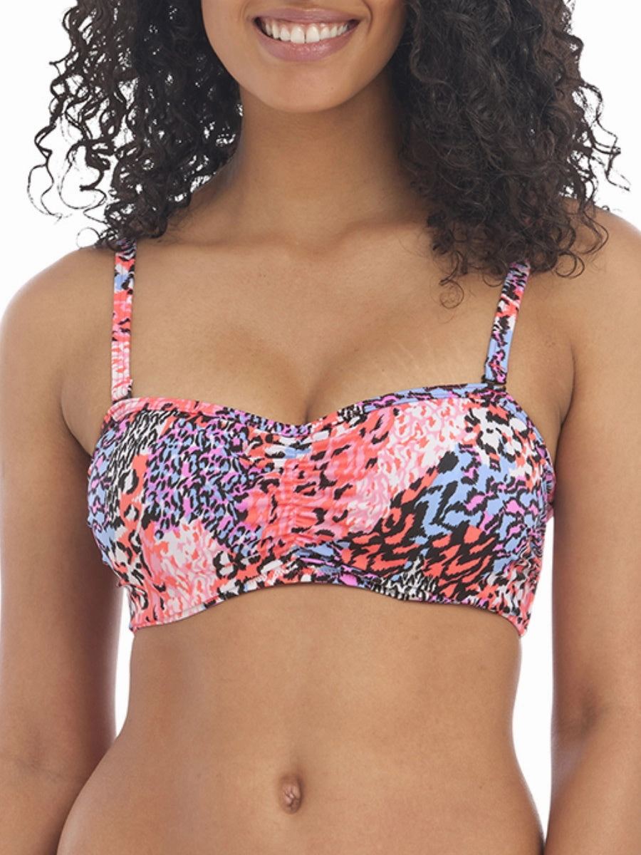 Serengeti Haze Bandeau Bikini Top - Multi