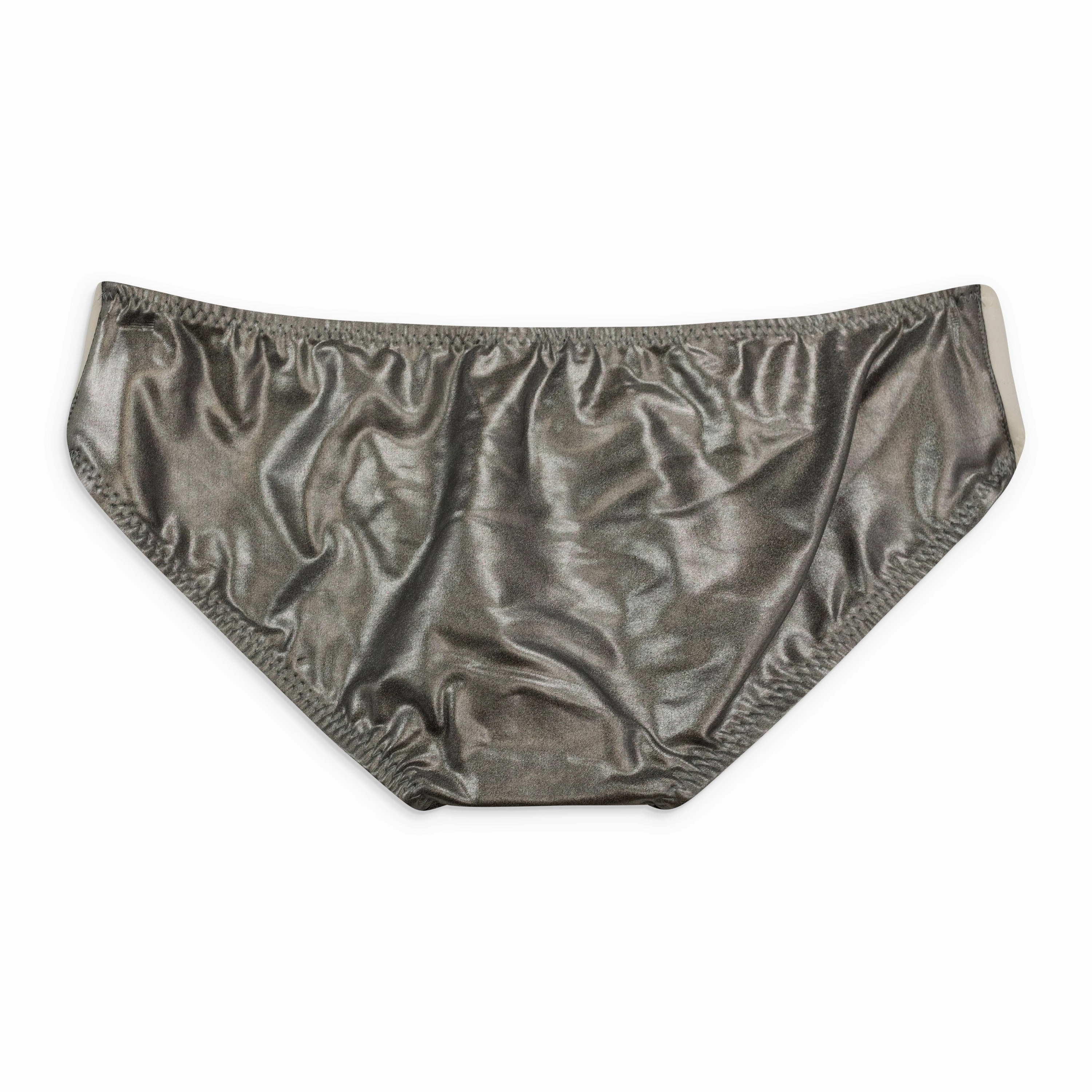 SIDE STRIPE SCOOP GUNMETAL BIKINIS