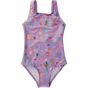 Soft Gallery Pastel Lilac Bugs Darlin Swimsuit