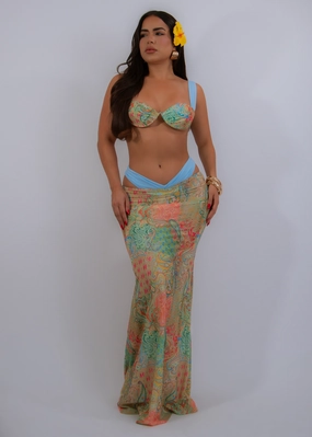 Soleil Dreams Bikini Set Green