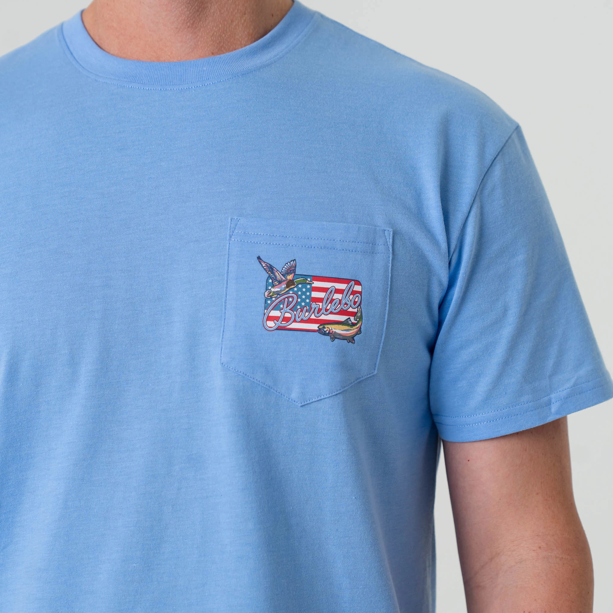 SS - BURLEBO Patch Flag - Heather Periwinkle