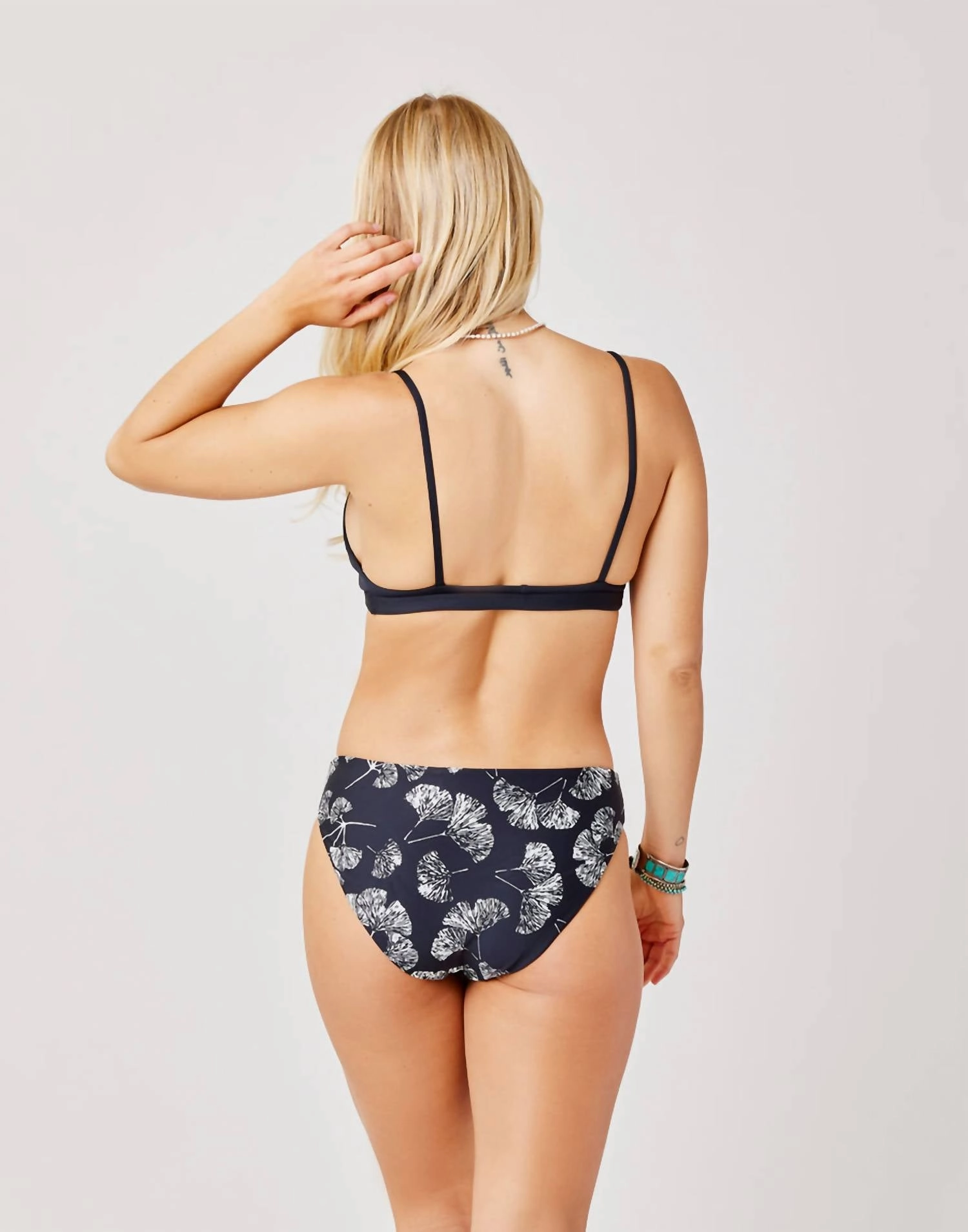St. Barth Compression Bottom In Black Ginkgo