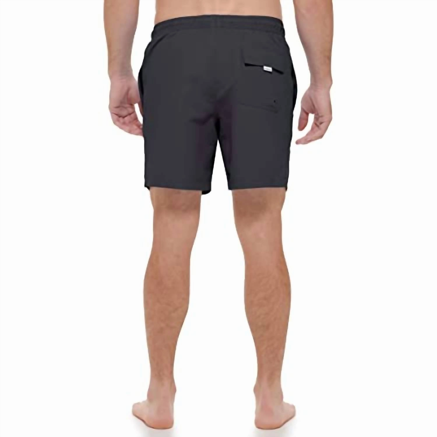 Standard Uv Protected Quick Dry Swim Trunk In Black