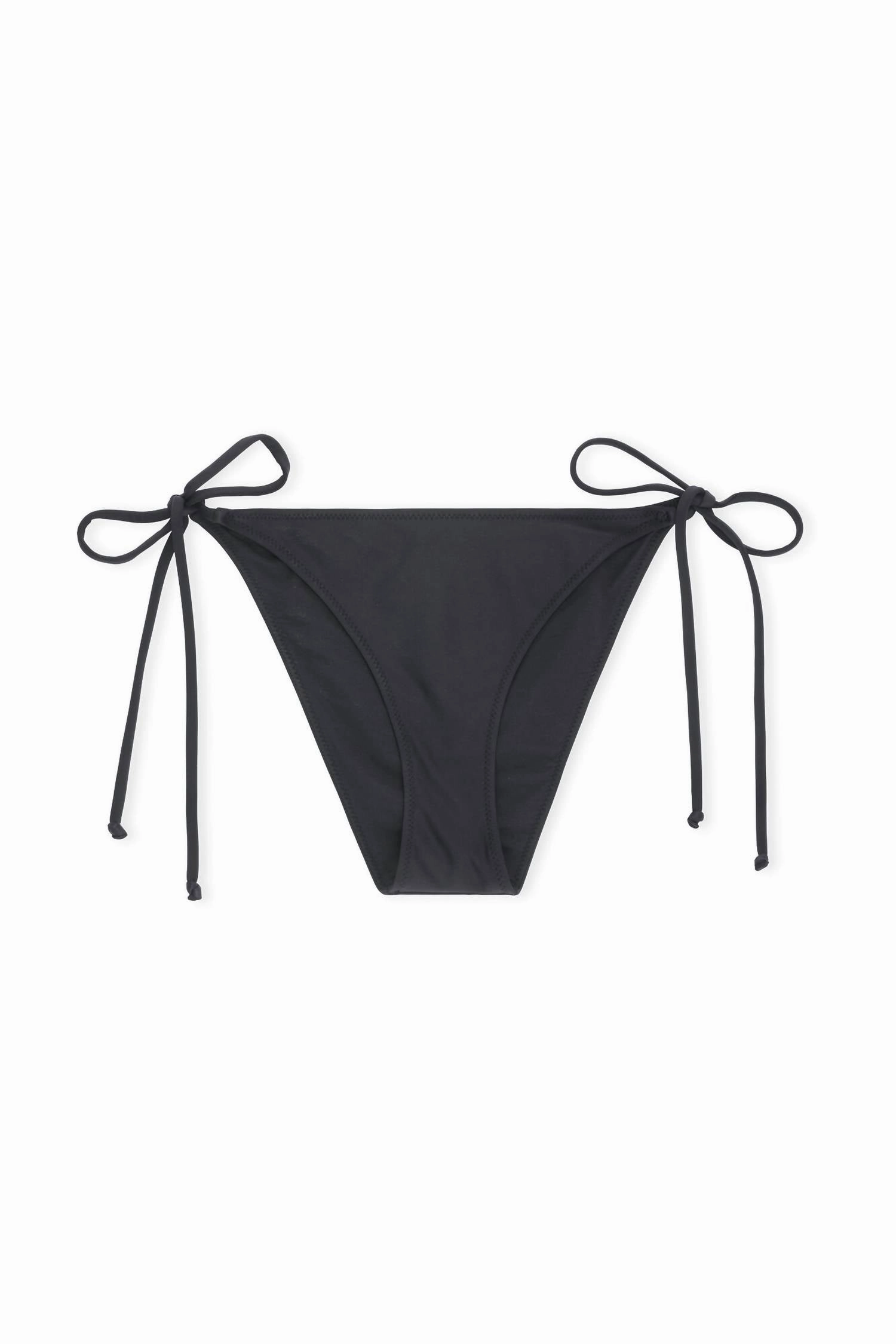 String Bikini Bottom In Black