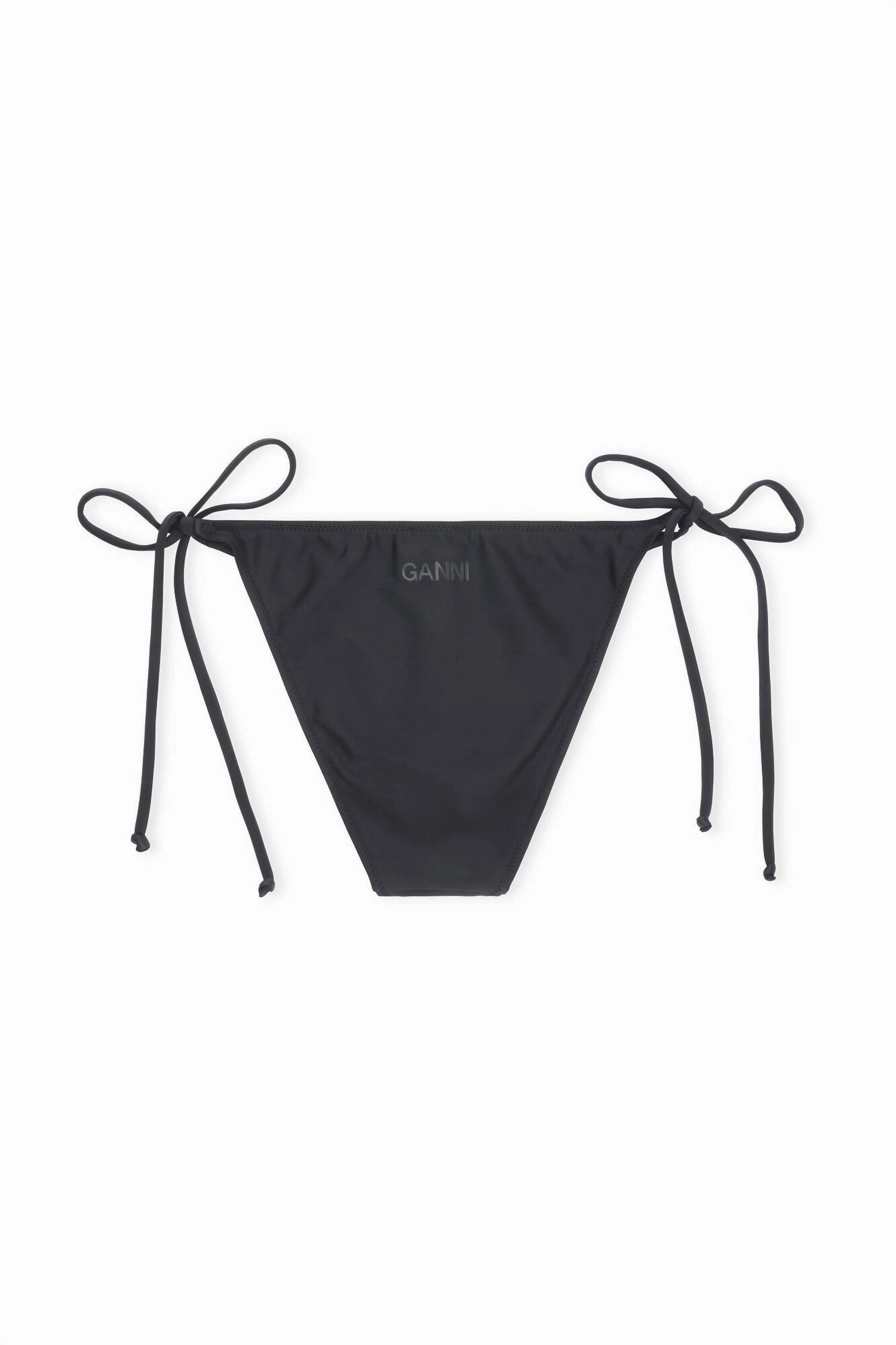 String Bikini Bottom In Black