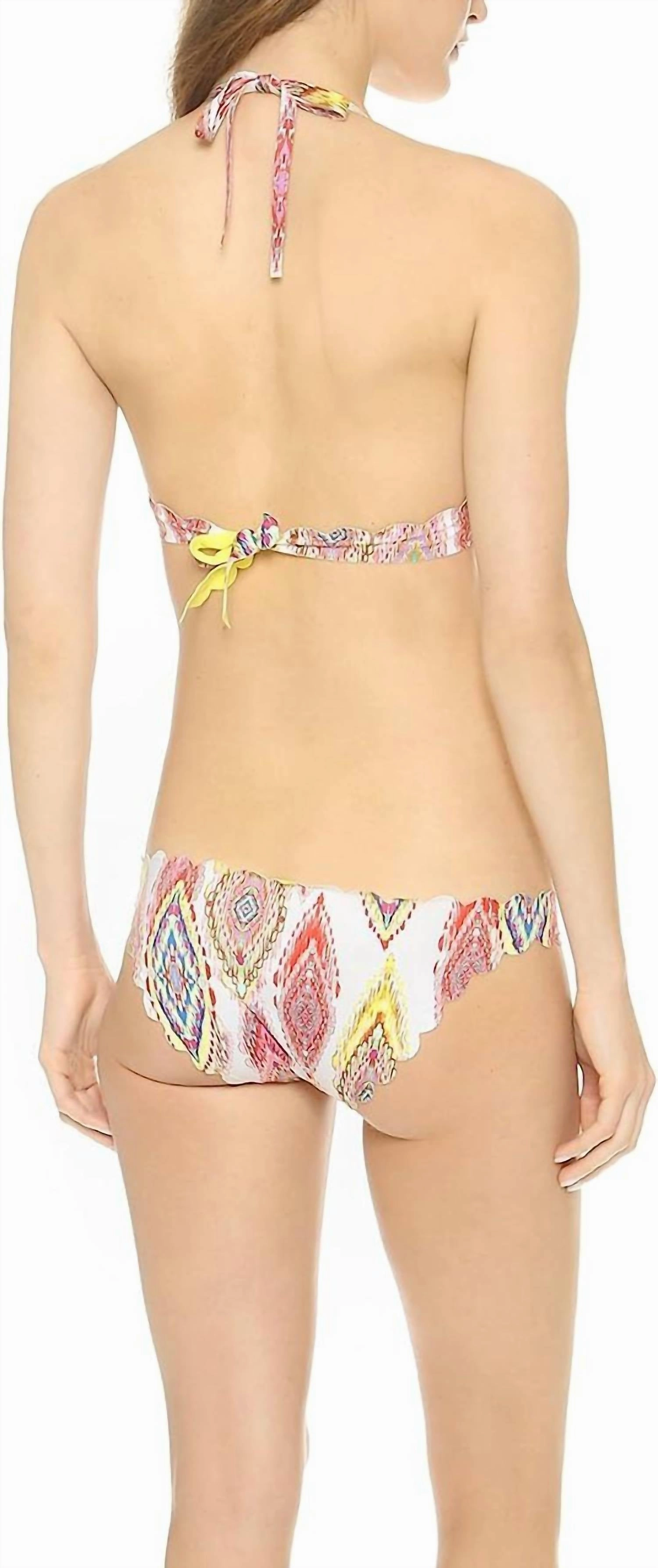 Summer Patara Reversible Seamless Wave Bikini Top In Multi