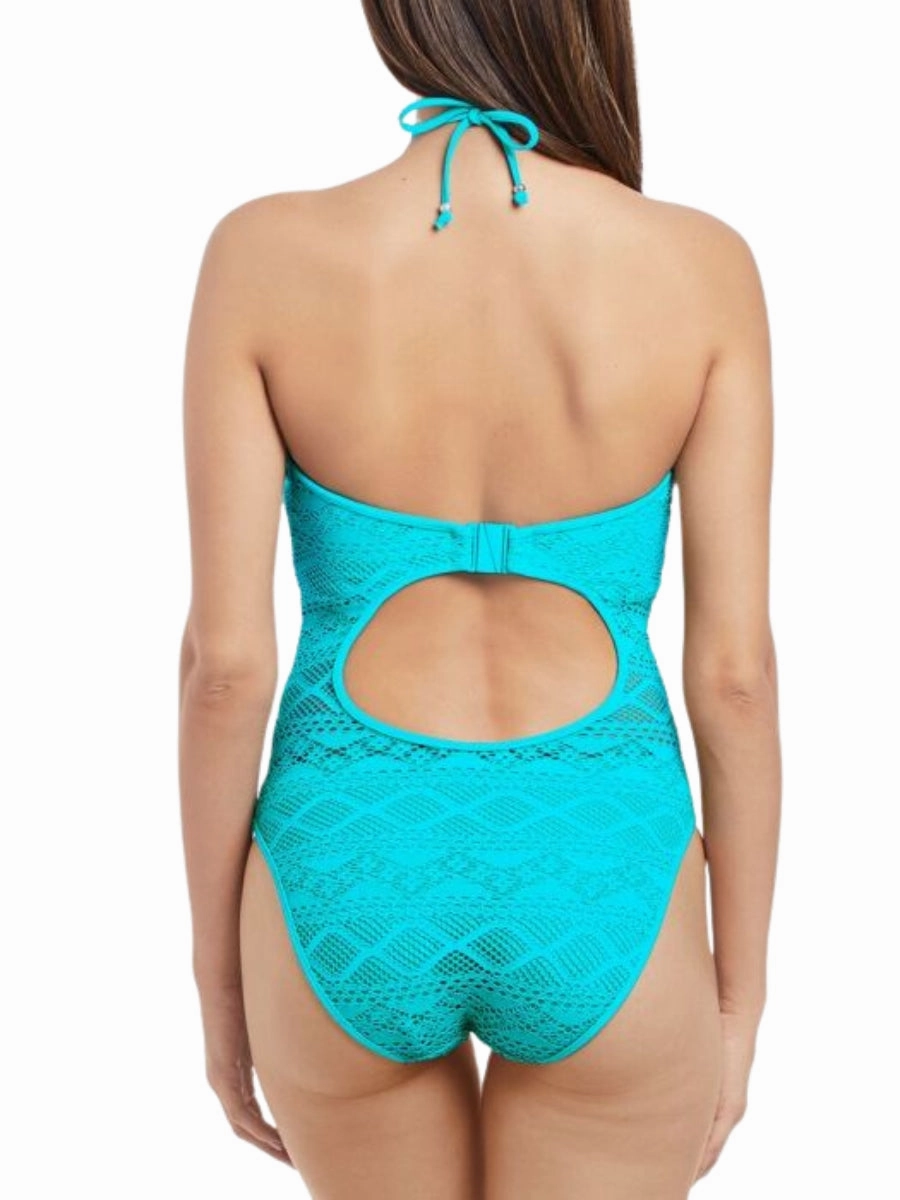 Sundance High Neck Swimsuit - Deep Ocean