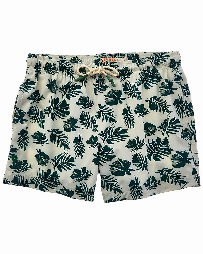 Sunset and Vine Microfiber Woven Printed Swim Trunk