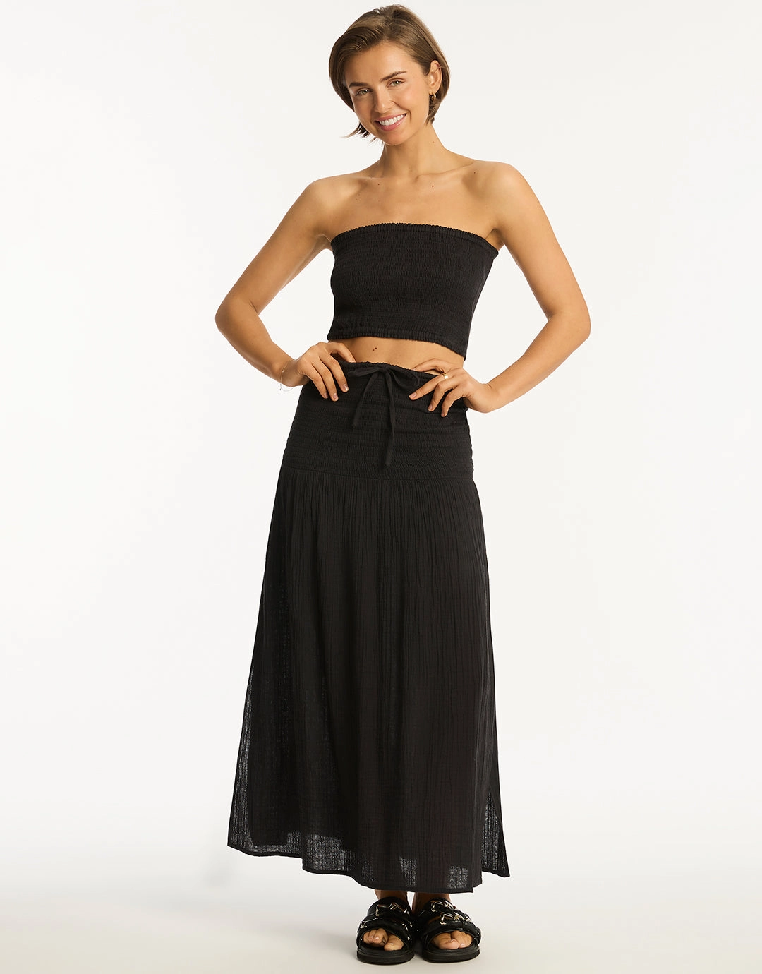 Sunset Beach Skirt - Black