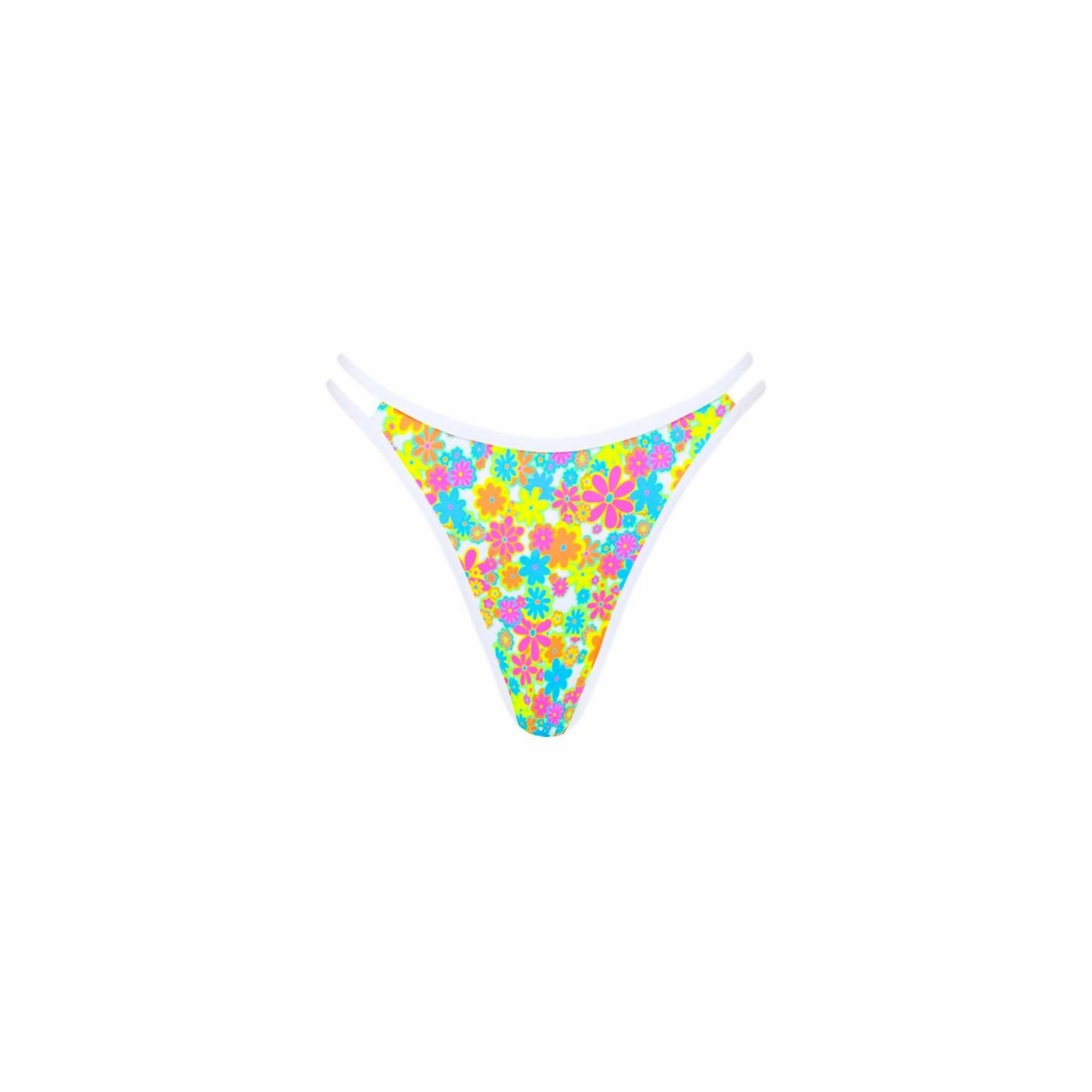 Sweet Sunshine Twin Strap Cheeky Bottom In Multicolor