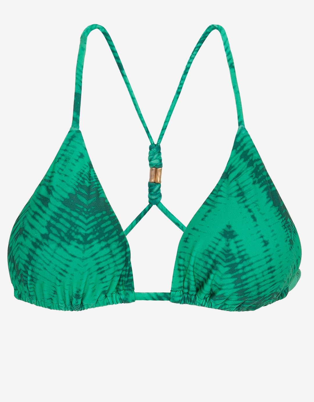 Tamale Jaque T-Back Tri Bikini Top - Green