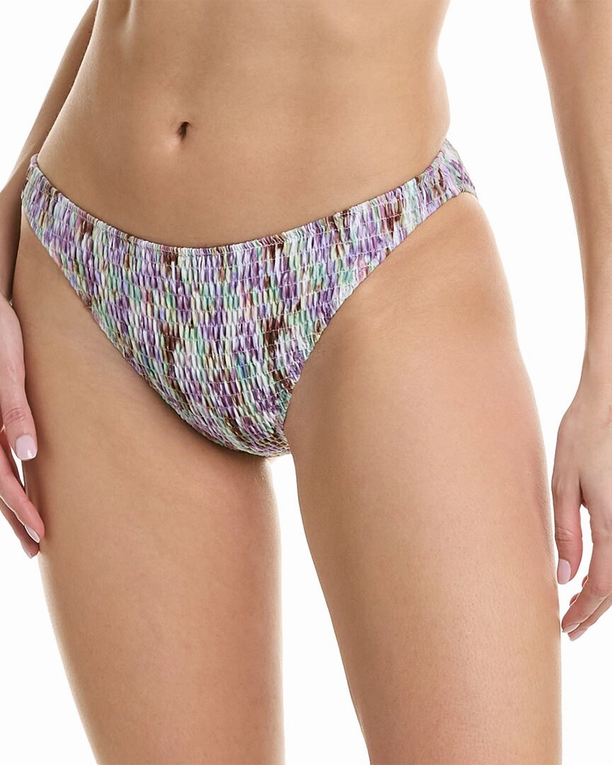 Tanya Taylor Valencia Smocked Bikini Bottom