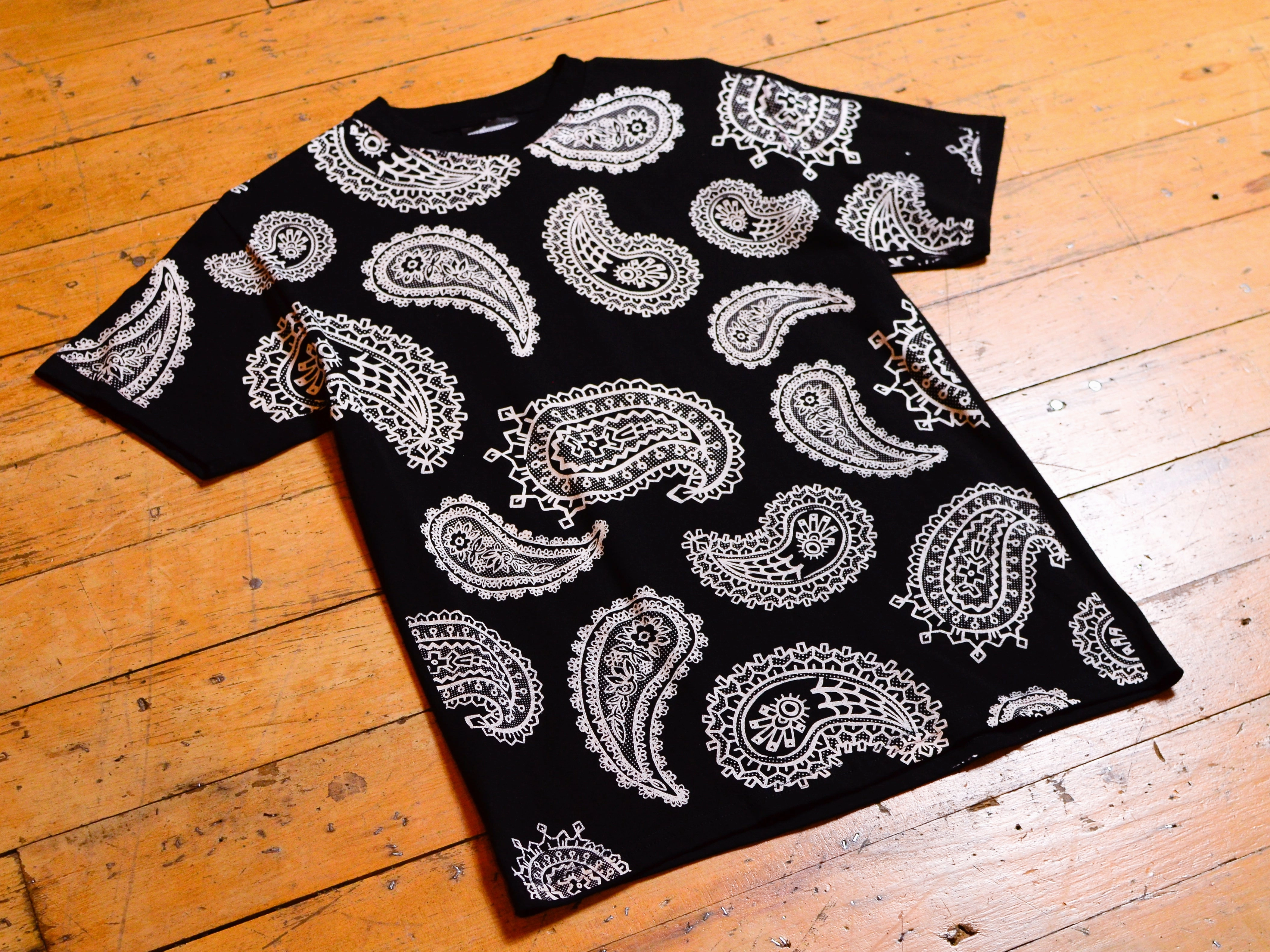 The Hundreds x Josh Vides Paisley T-Shirt - Black