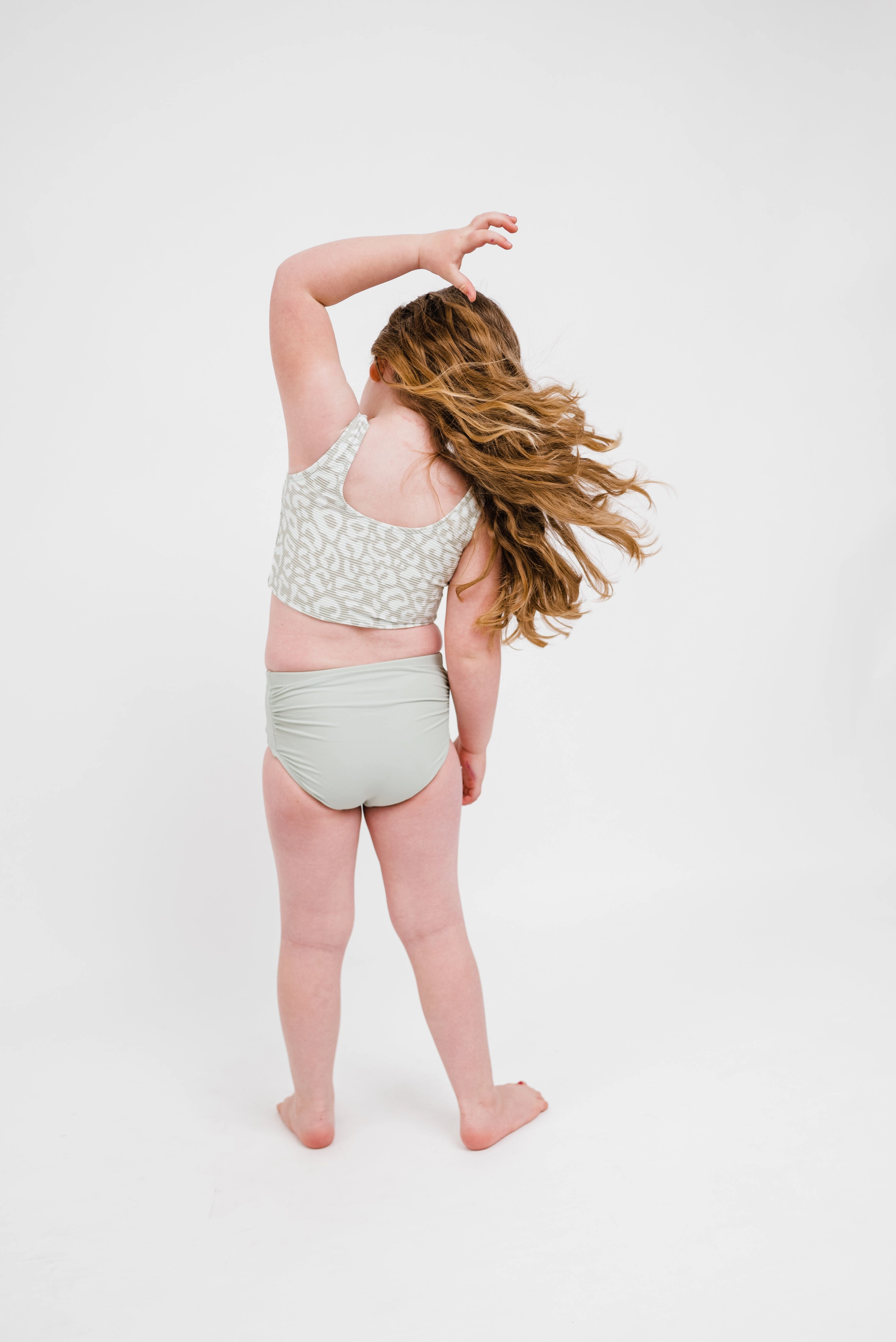 The Mini Traveler Top | Sage Leopard Print