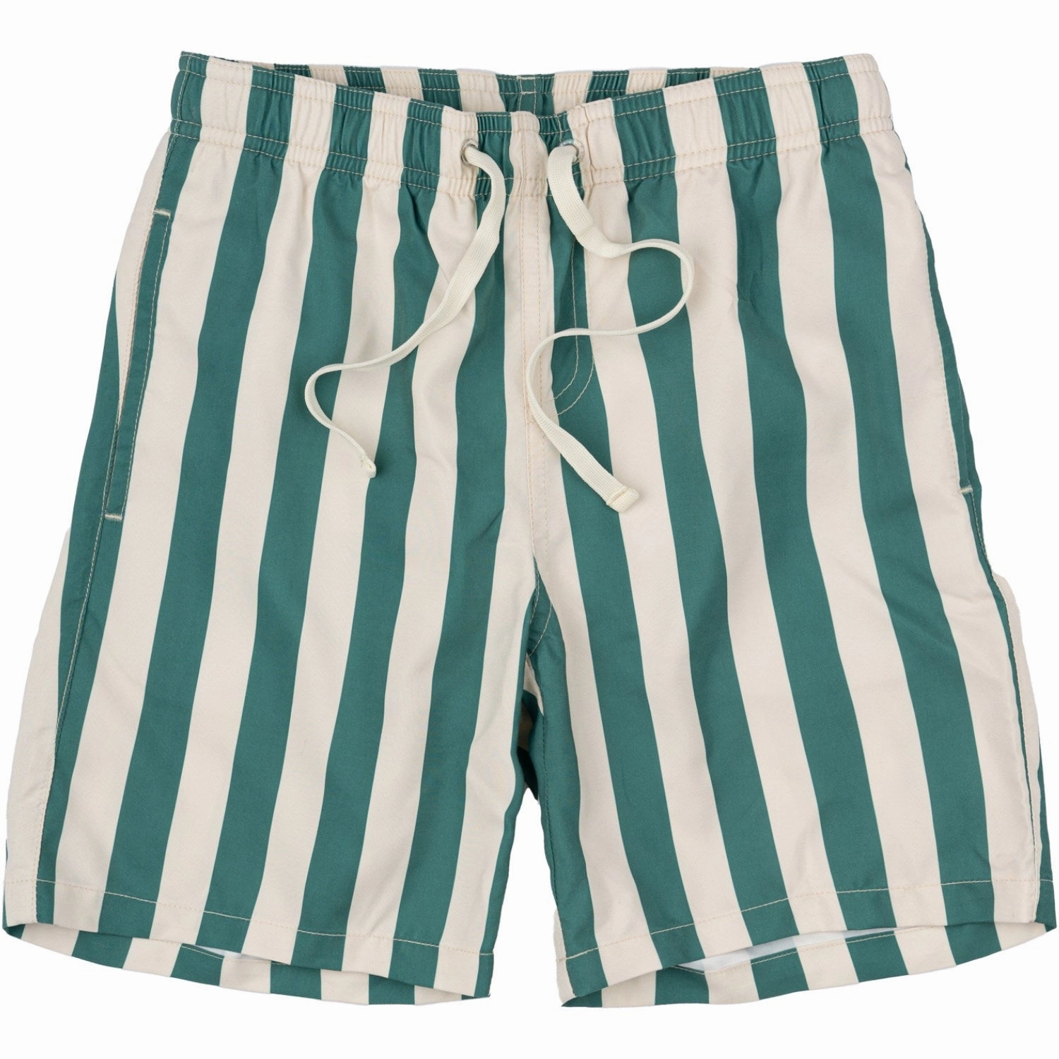The New Bottle Green Striped Nibes Swim Shorts