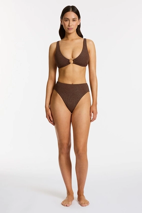Tirari Nights Tri Bikini Set Chocolate