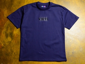 Traffic Heavyweight Embroidered T-Shirt - Navy