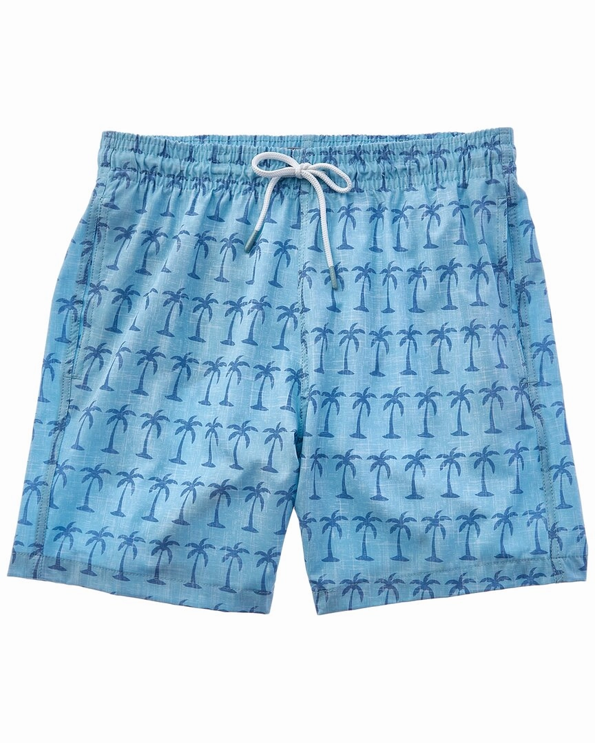 Trunks Surf & Swim Co. Chambray Palm Leaf Sano Swim Short