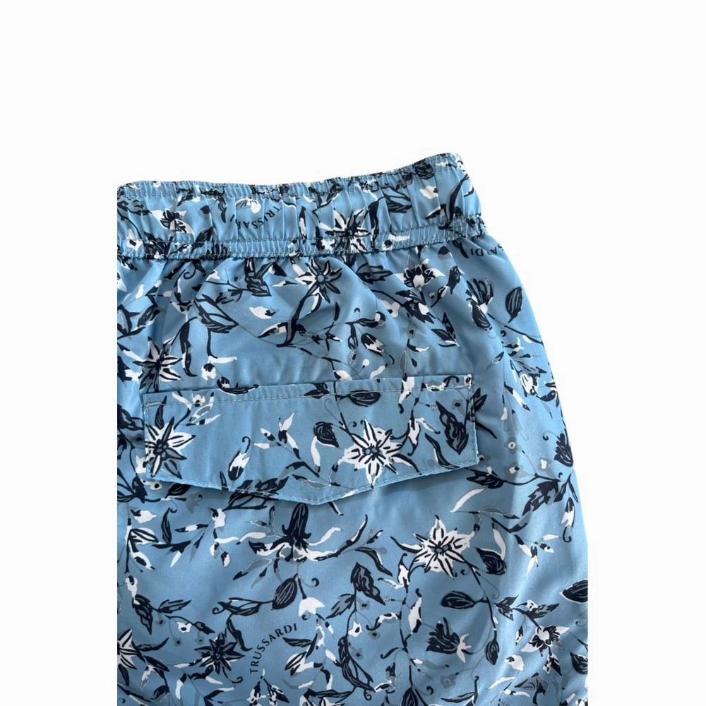 Trussardi Beachwear blue Polyester Men's Swimwear