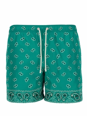 Vibrant Patterned Swimsuit With Adjustable Drawstring Waistband
