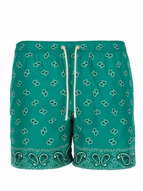 Vibrant Patterned Swimsuit With Adjustable Drawstring Waistband