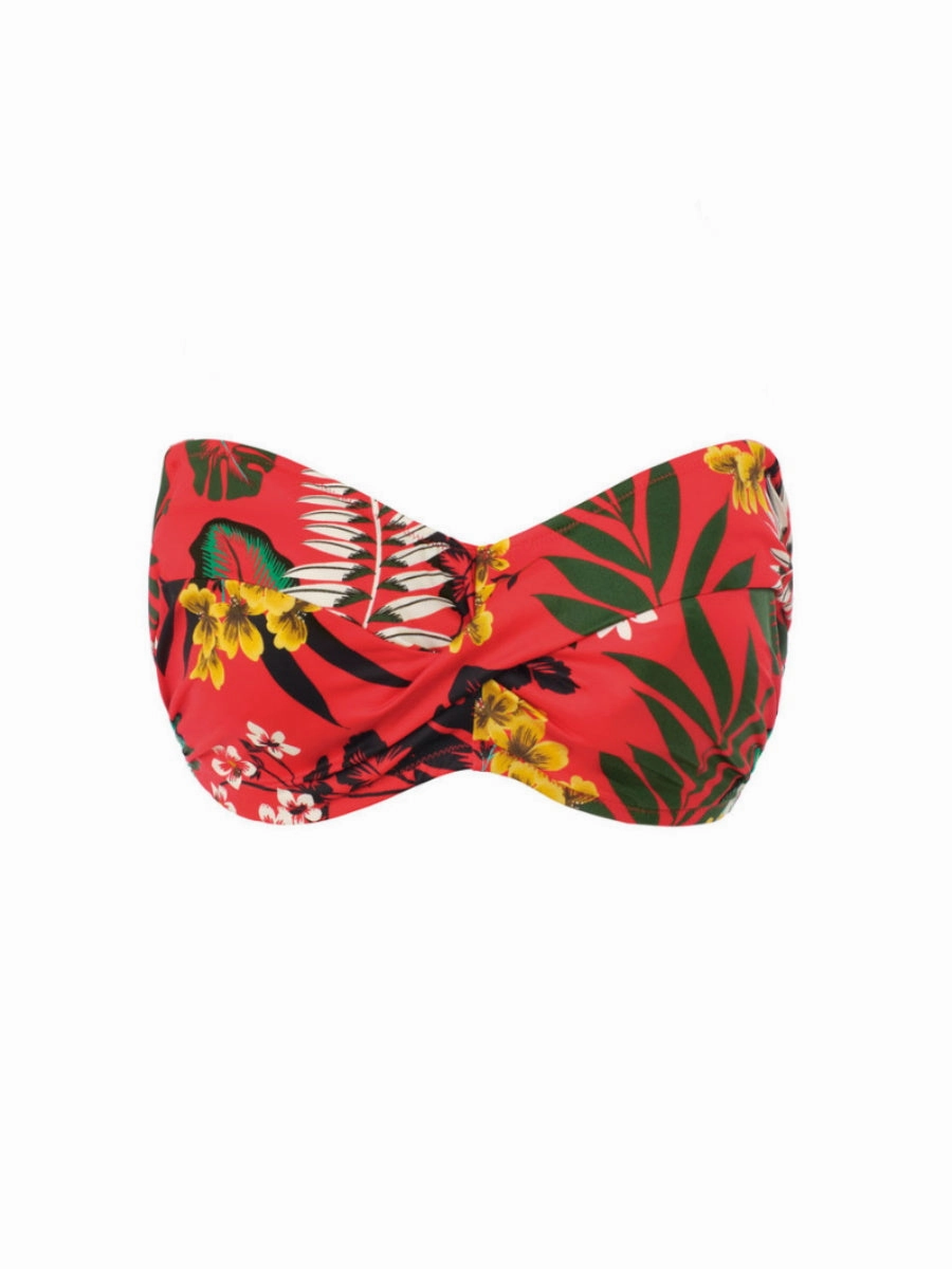 Vilamoura Bandeau Bikini Top - Lollipop