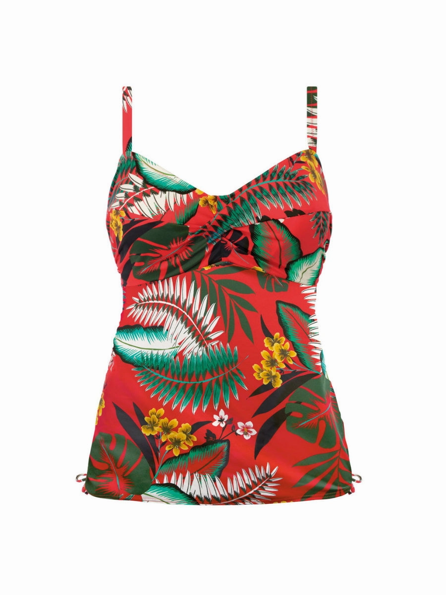 Vilamoura Twist Front Tankini - Lollipop