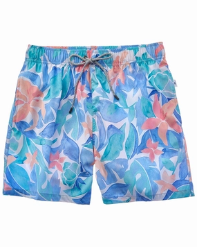 VINTAGE SUMMER 4-Way Stretch Volley Swim Trunk