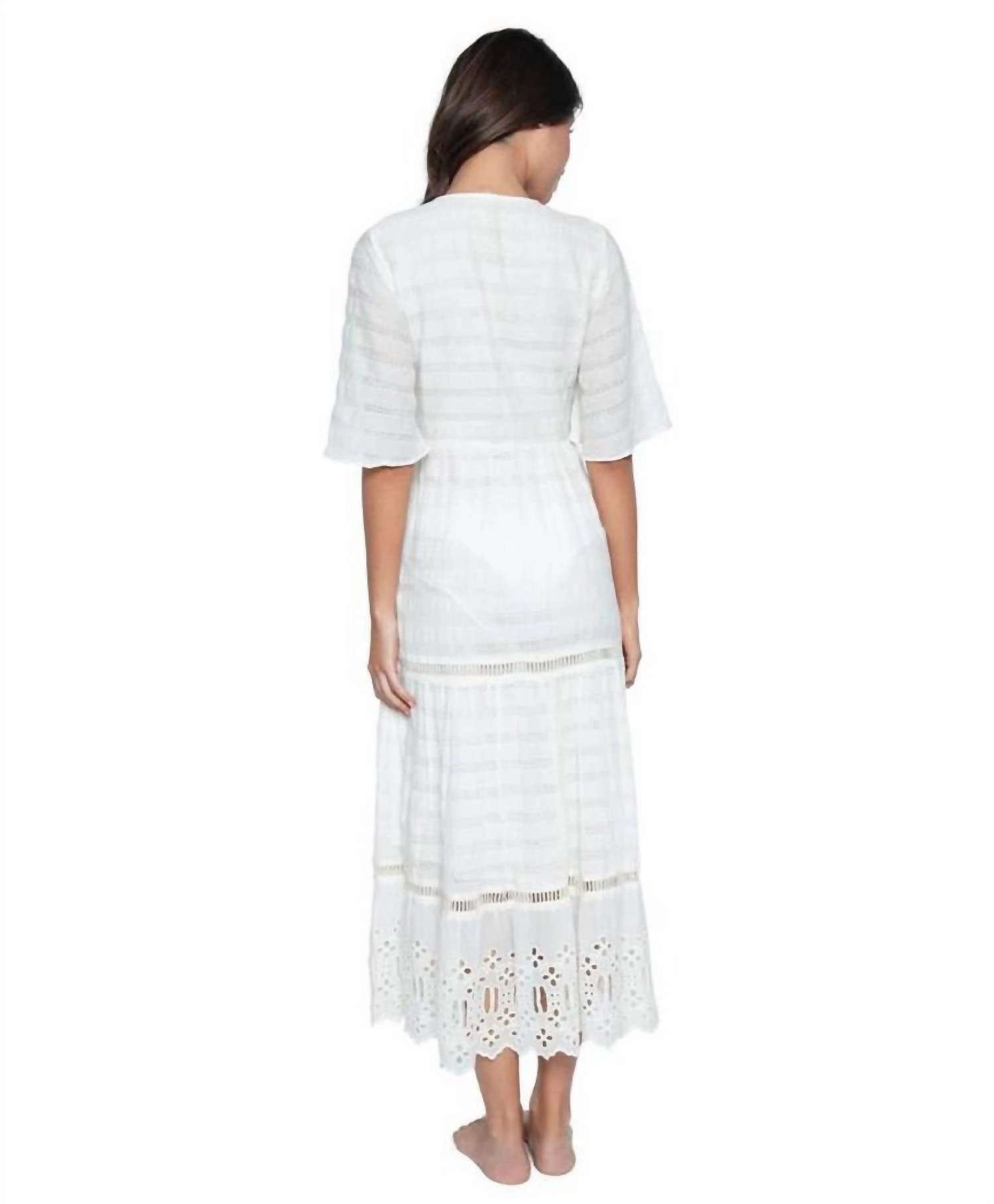 Water Lily Juniper Dress In White