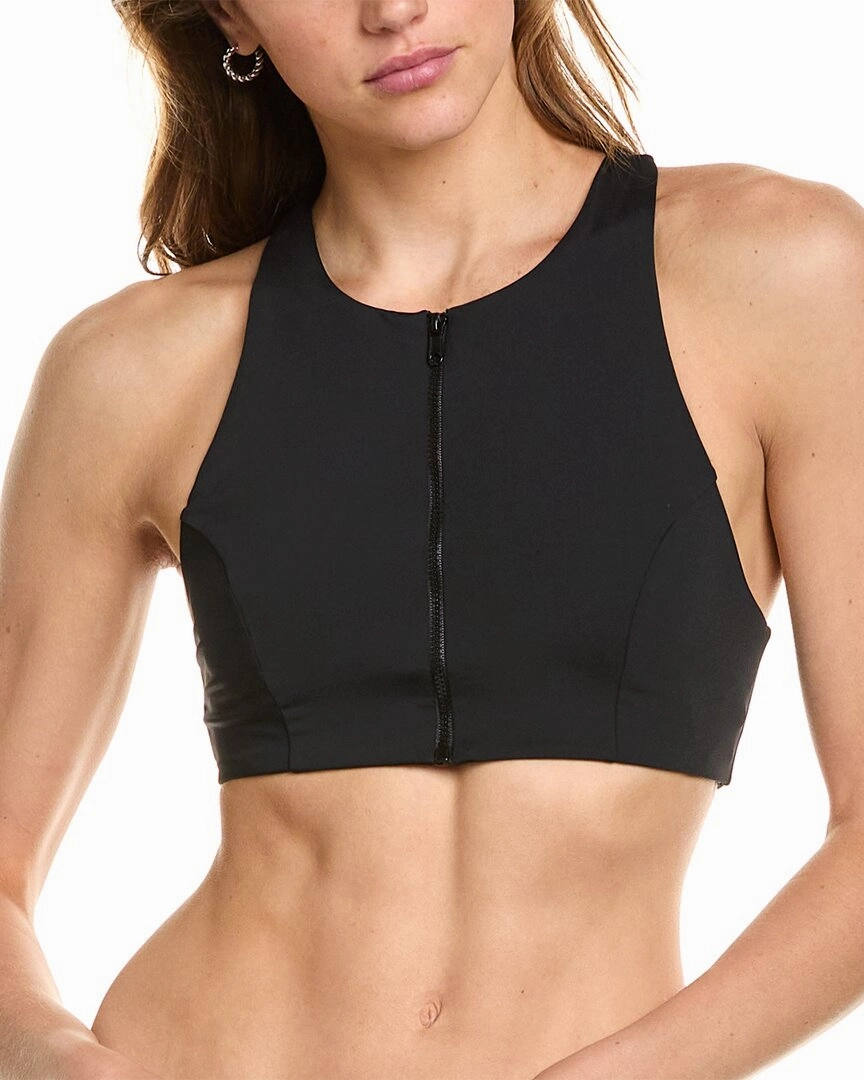WeWoreWhat Zip Front Racerback Top