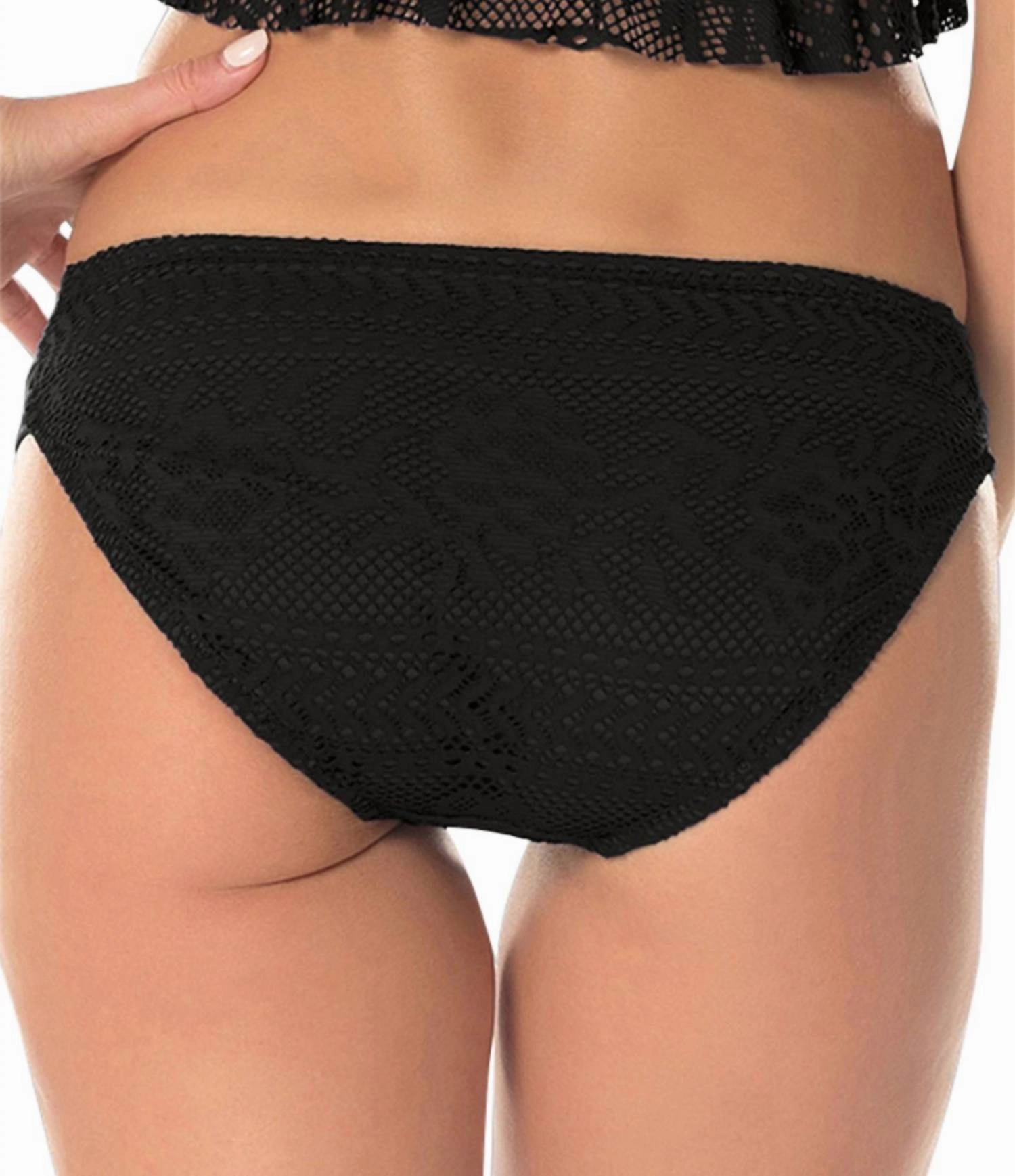Women's America Bikini Bottom In Prairie Rose Black