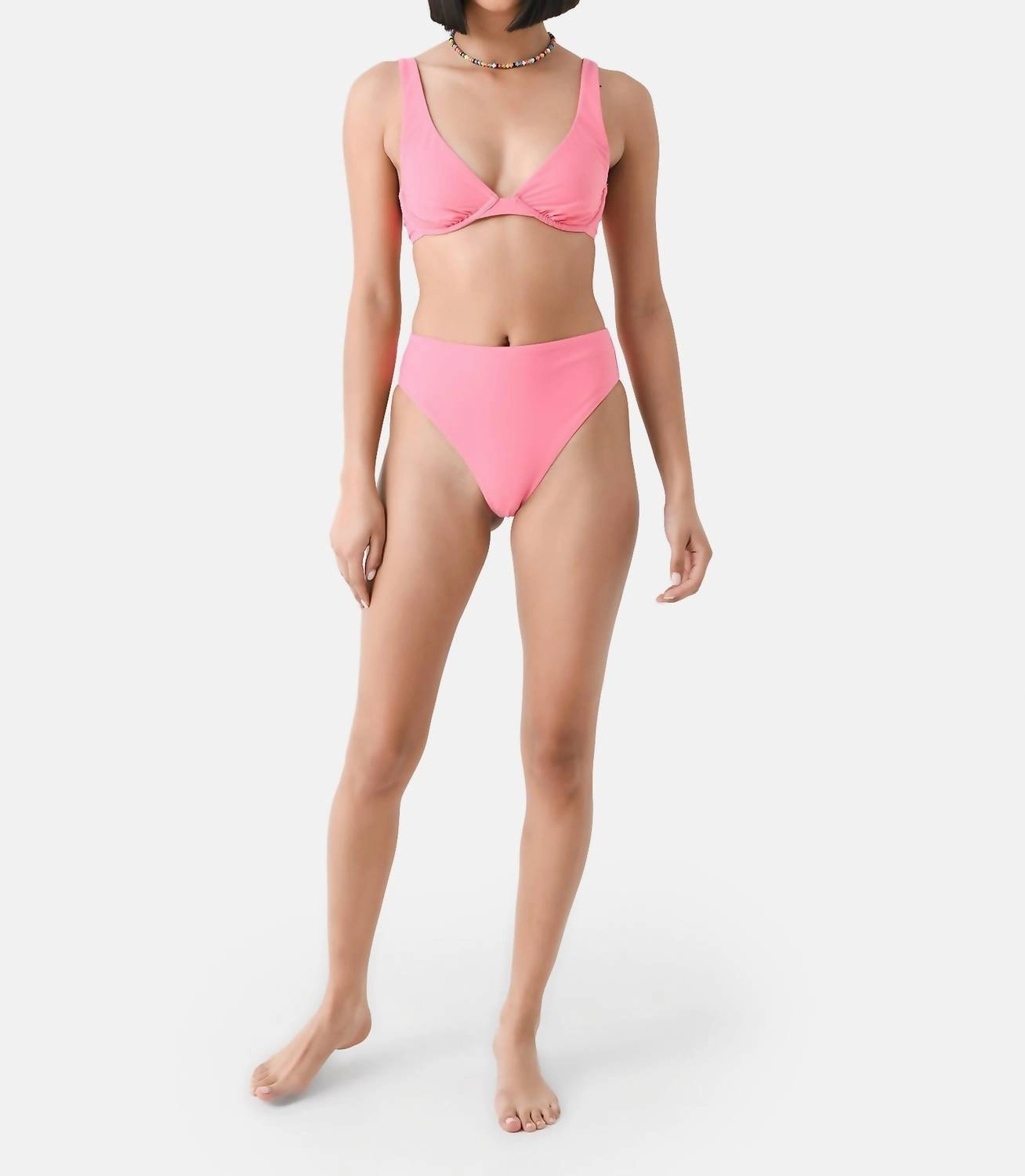 Women's Fern Bikini Bottom In Rose