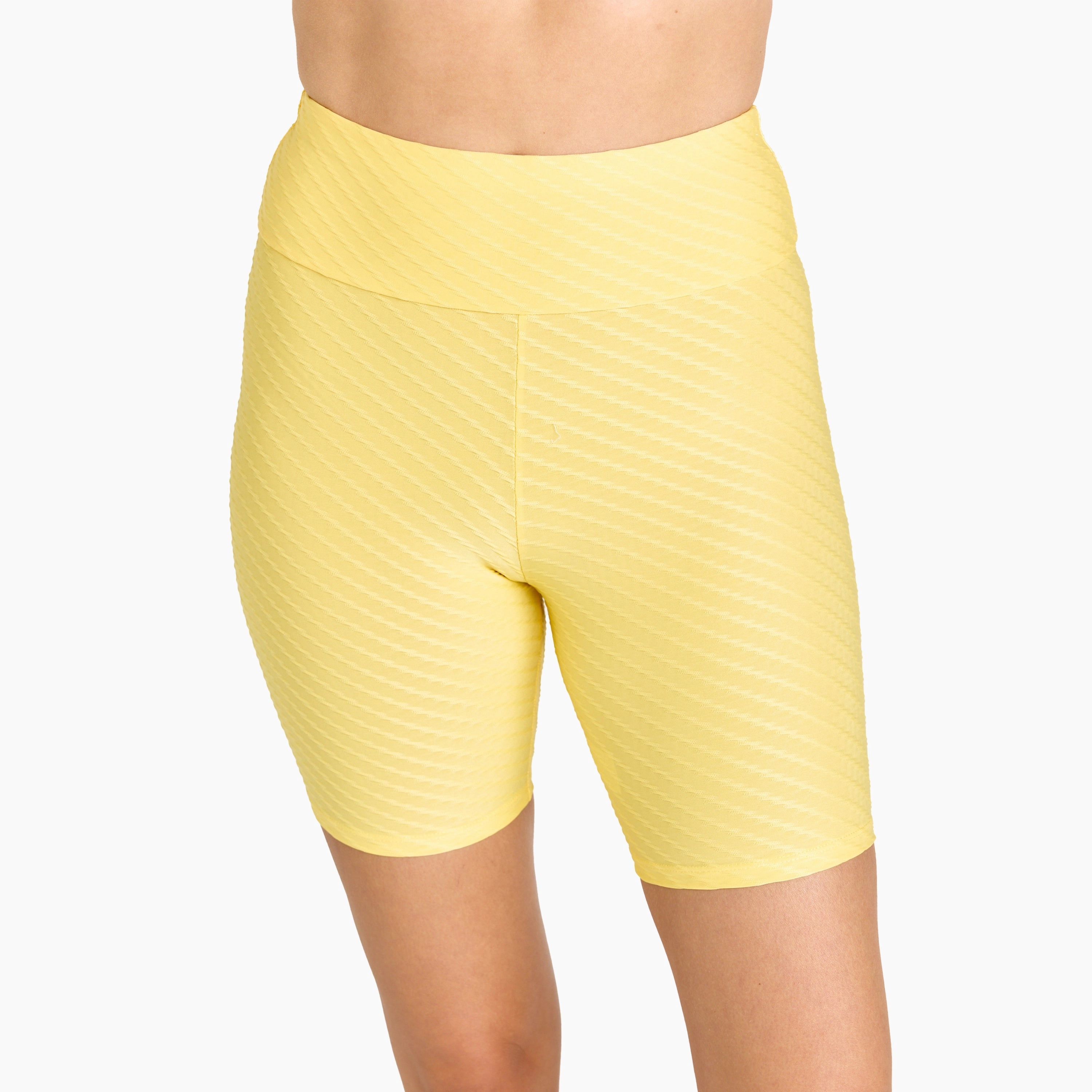 Women's High Waisted Mid-Thigh Swim Shorts