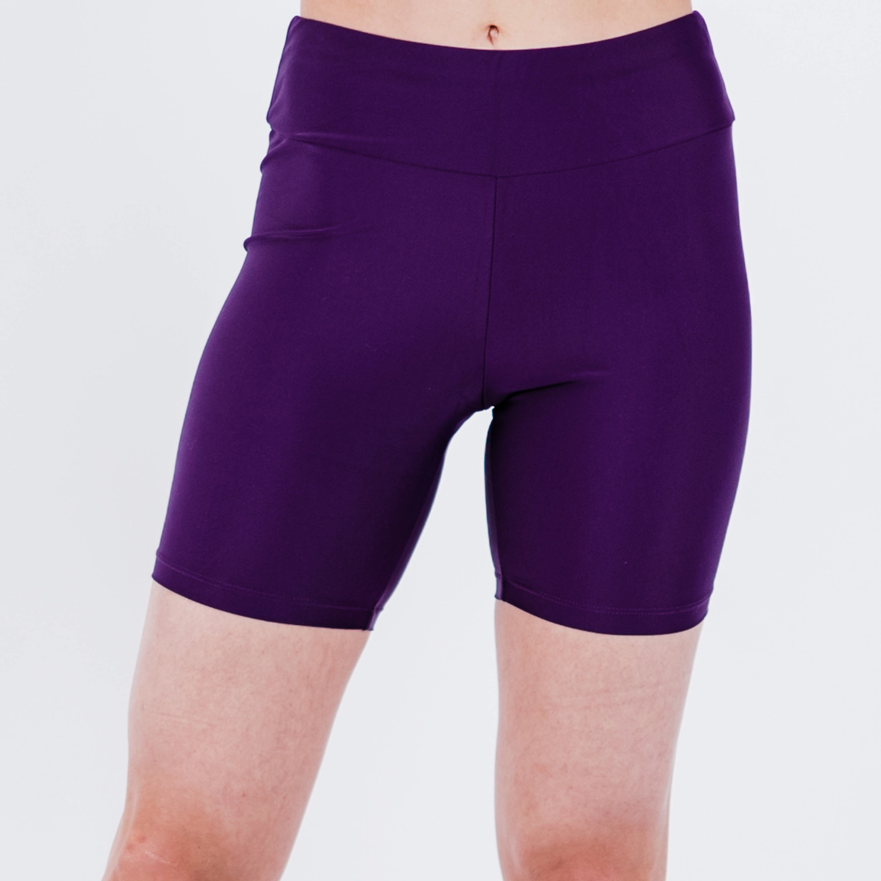 Women's High Waisted Mid-Thigh Swim Shorts