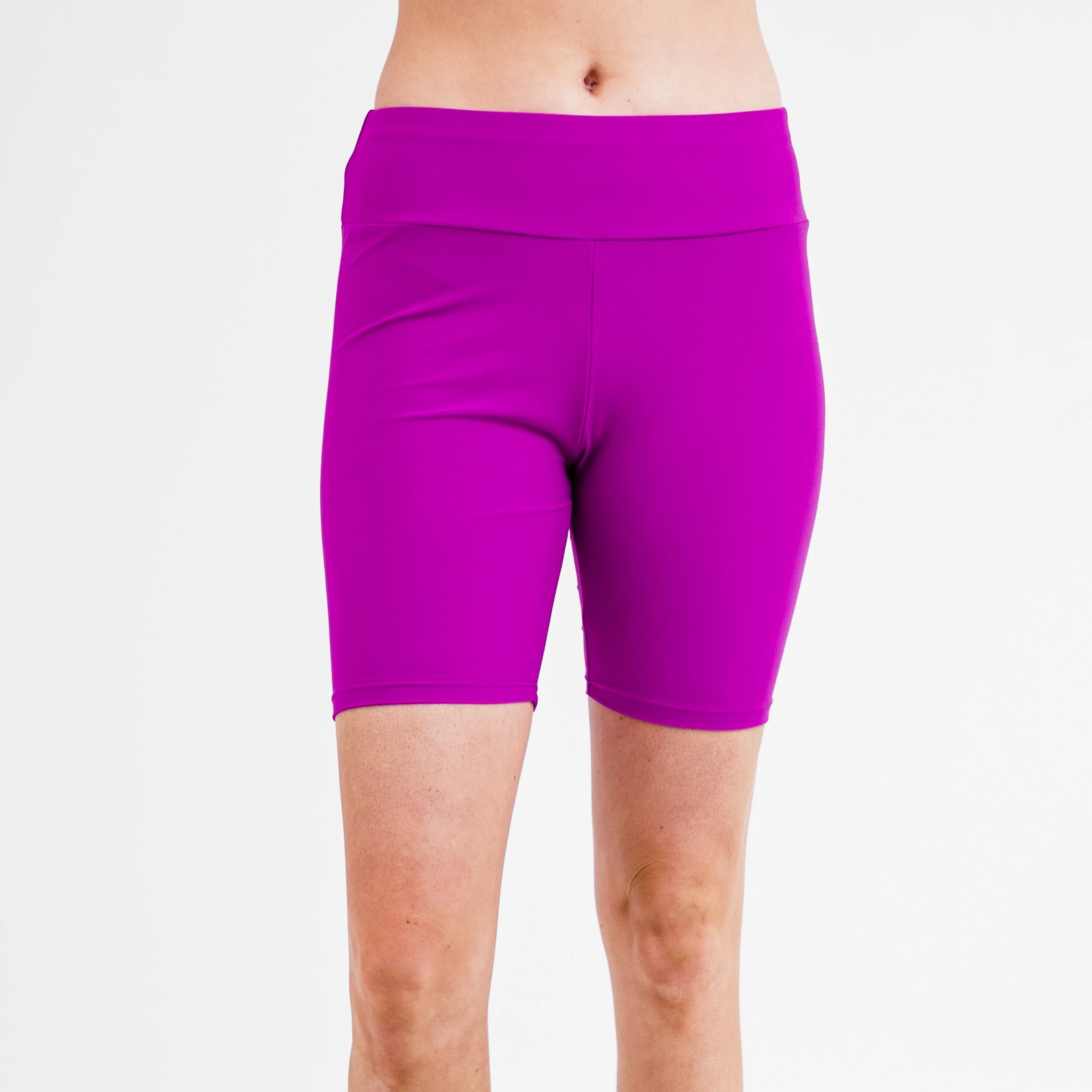 Women's High Waisted Mid-Thigh Swim Shorts