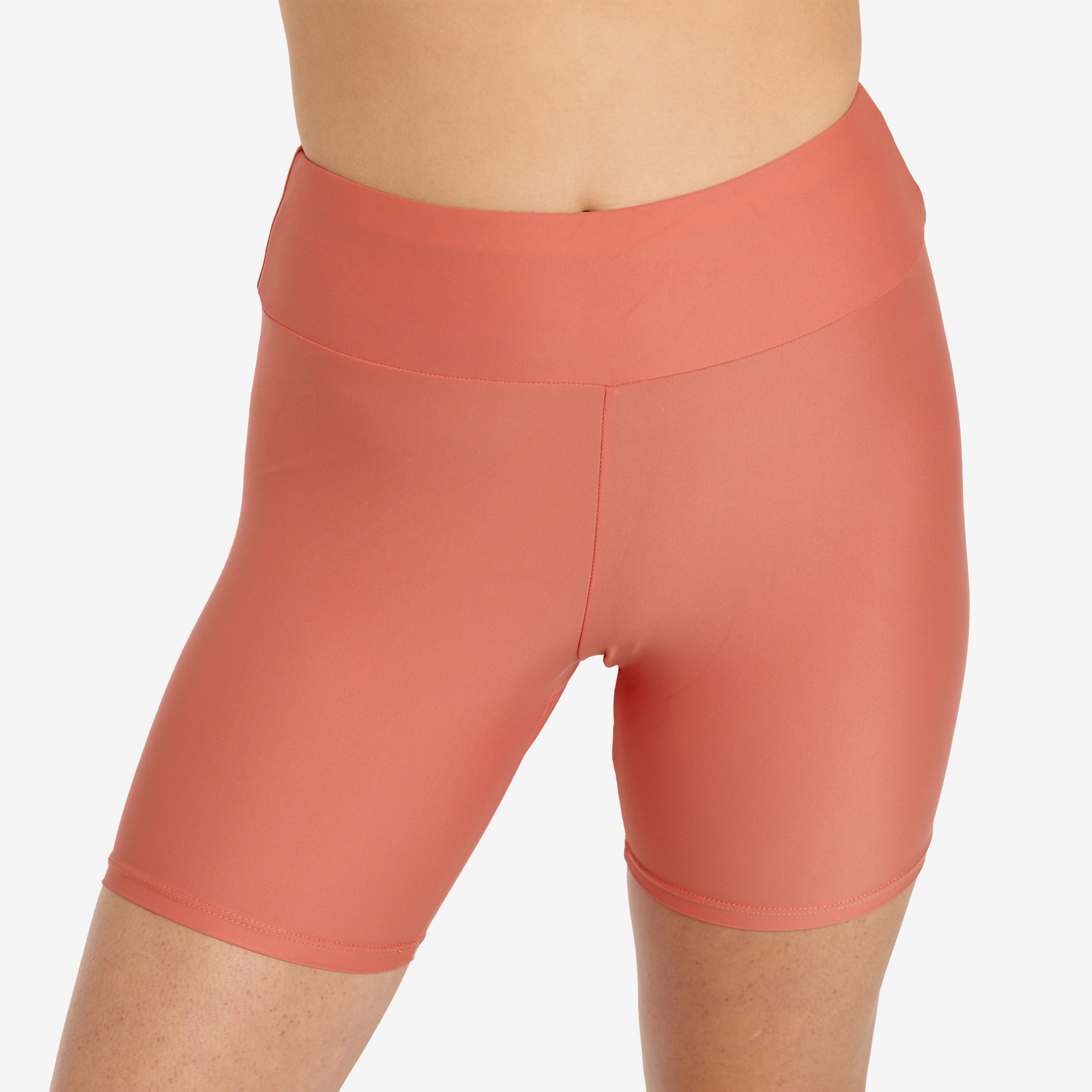 Women's High Waisted Mid-Thigh Swim Shorts