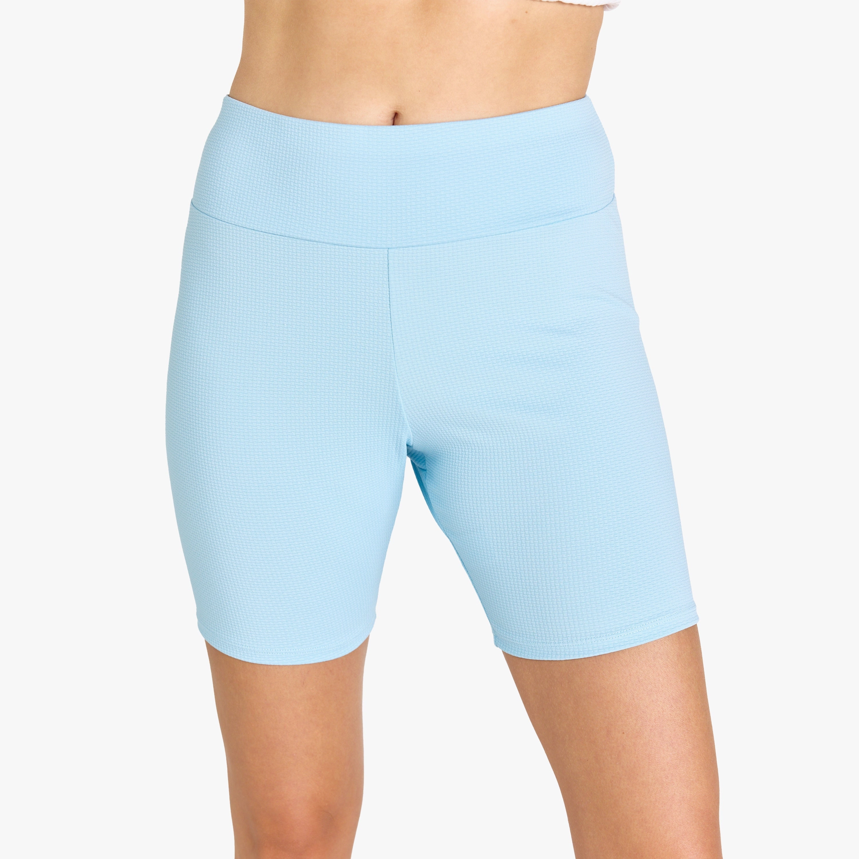 Women's High Waisted Mid-Thigh Swim Shorts