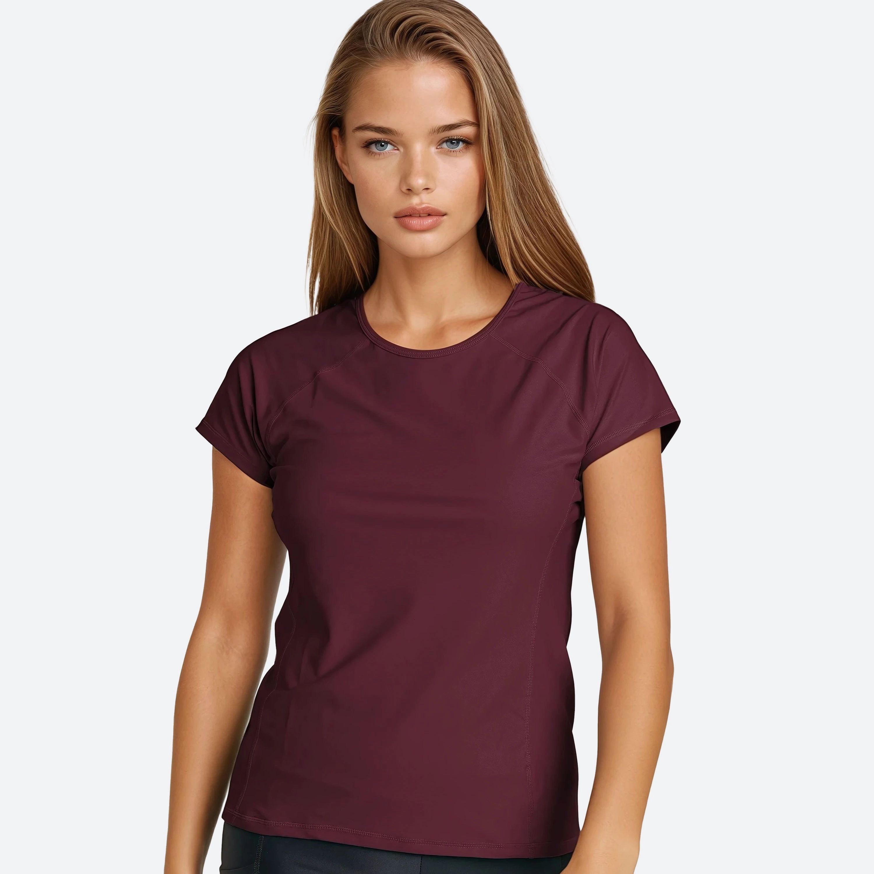Women's Loose Fit Short Sleeve Adele Swim Top