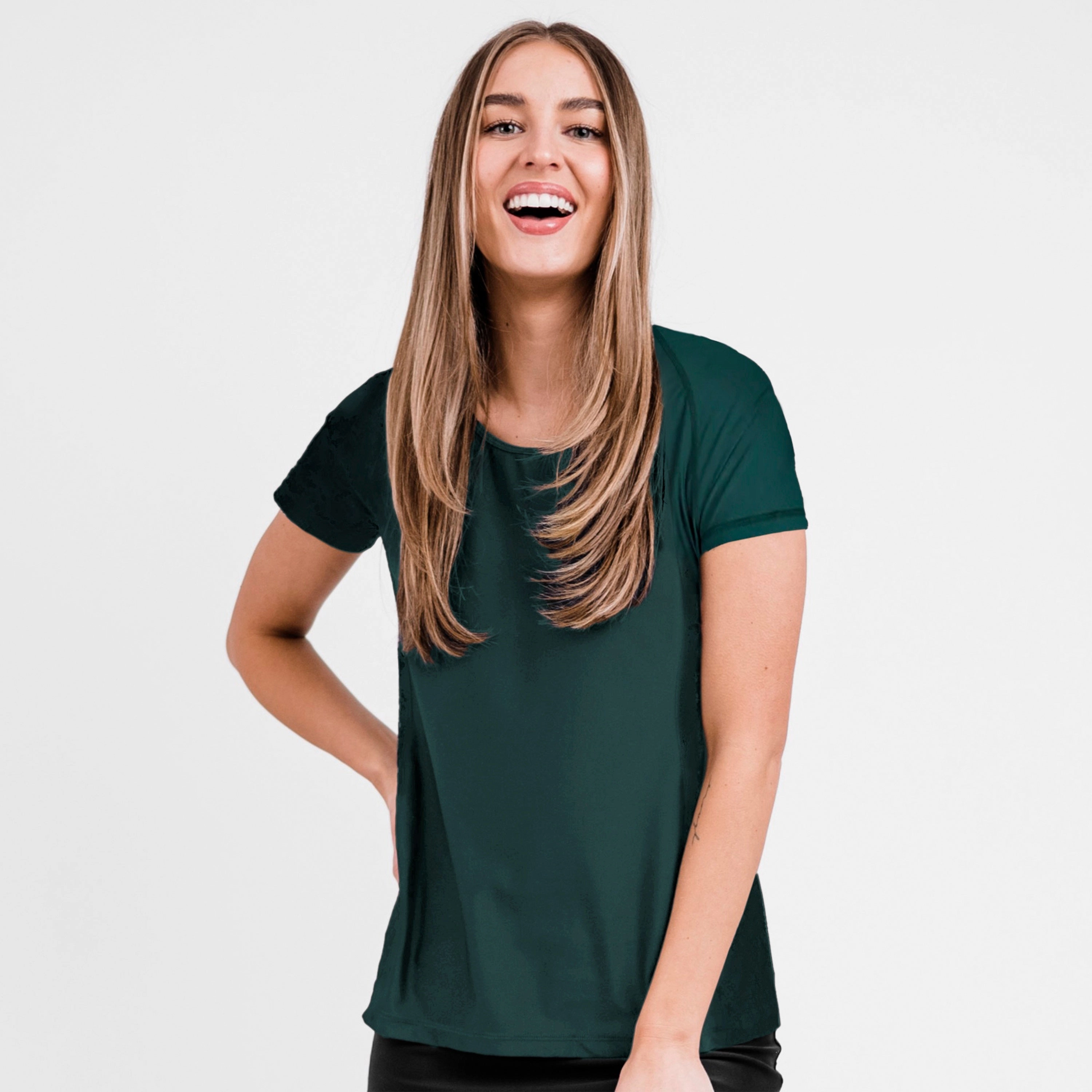 Women's Loose Fit Short Sleeve Adele Swim Top