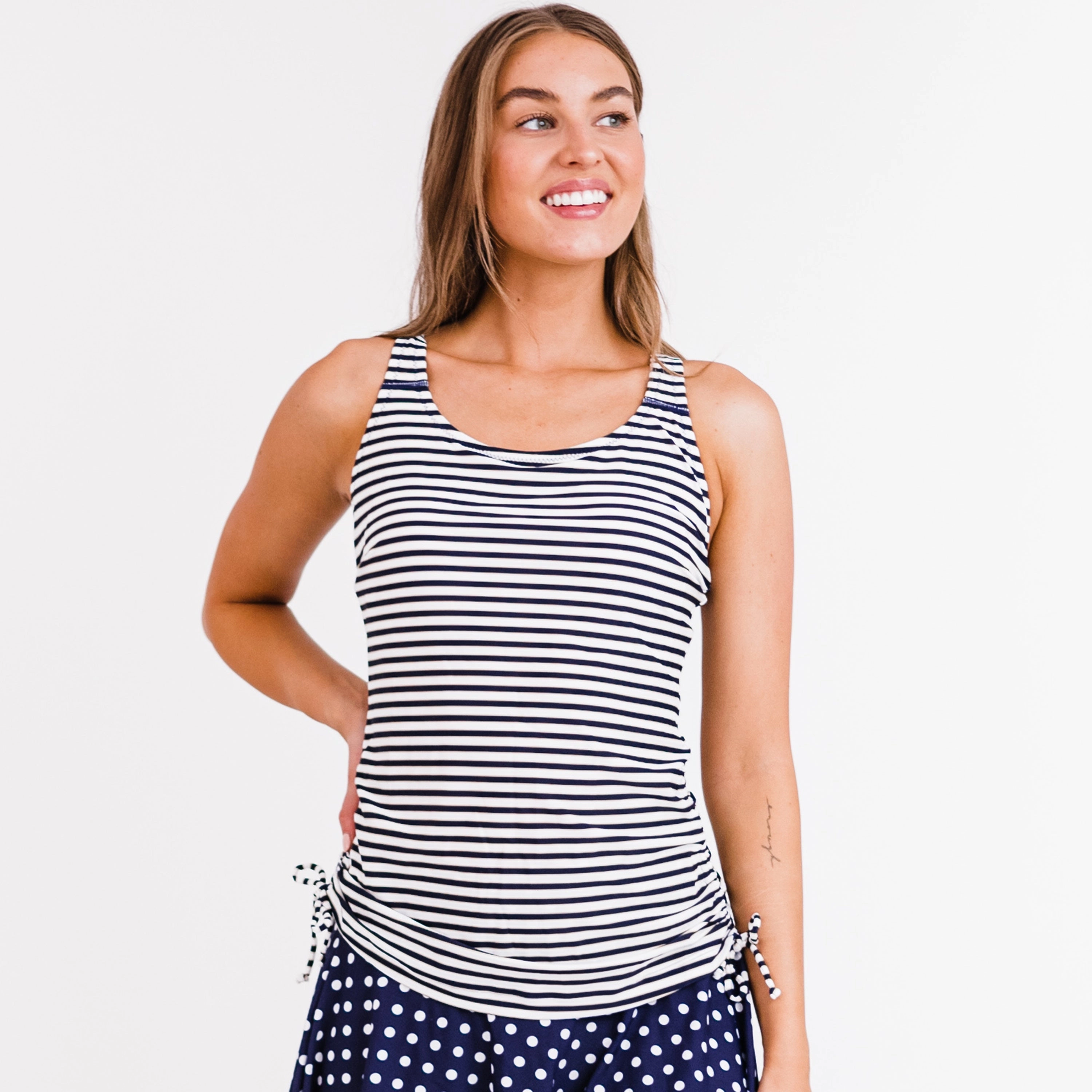 Women's Maya Tankini Swim Top With Built-in Bra - Patterns