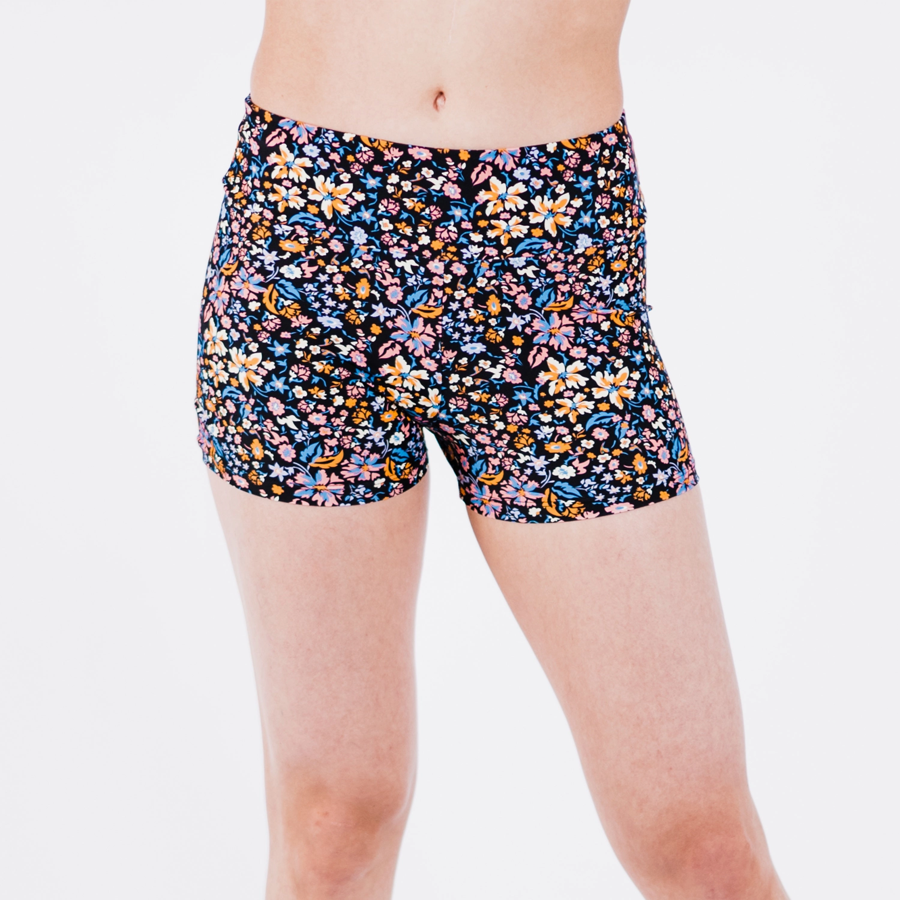 Women's Plus High Waisted Swim Shorts