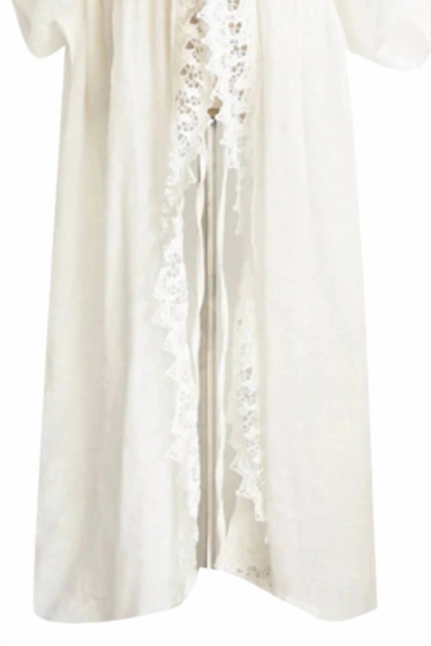 Women's Plus Size Lace Cover Up In White