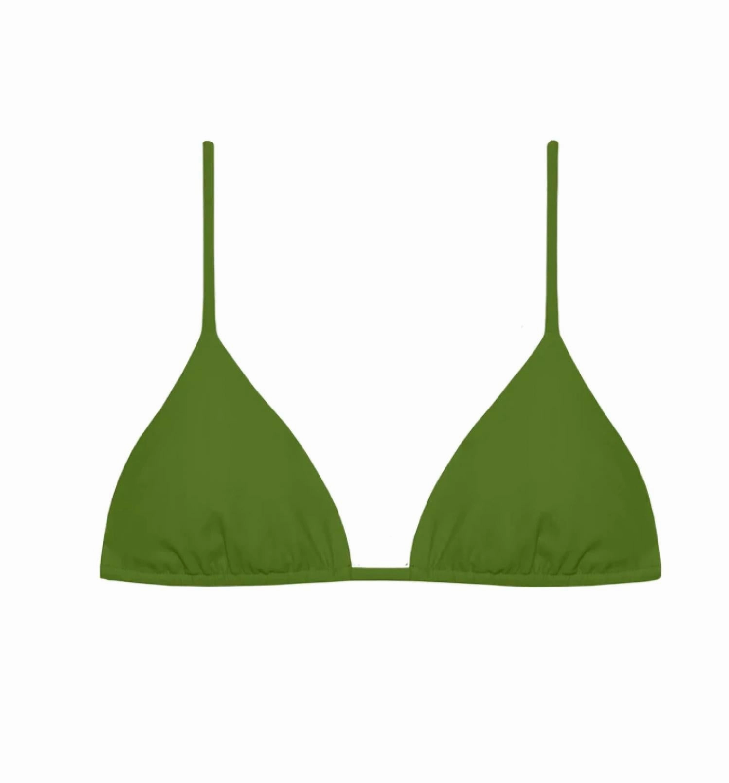 Women's Via Adjustable Bikini Top In Palm Sheen