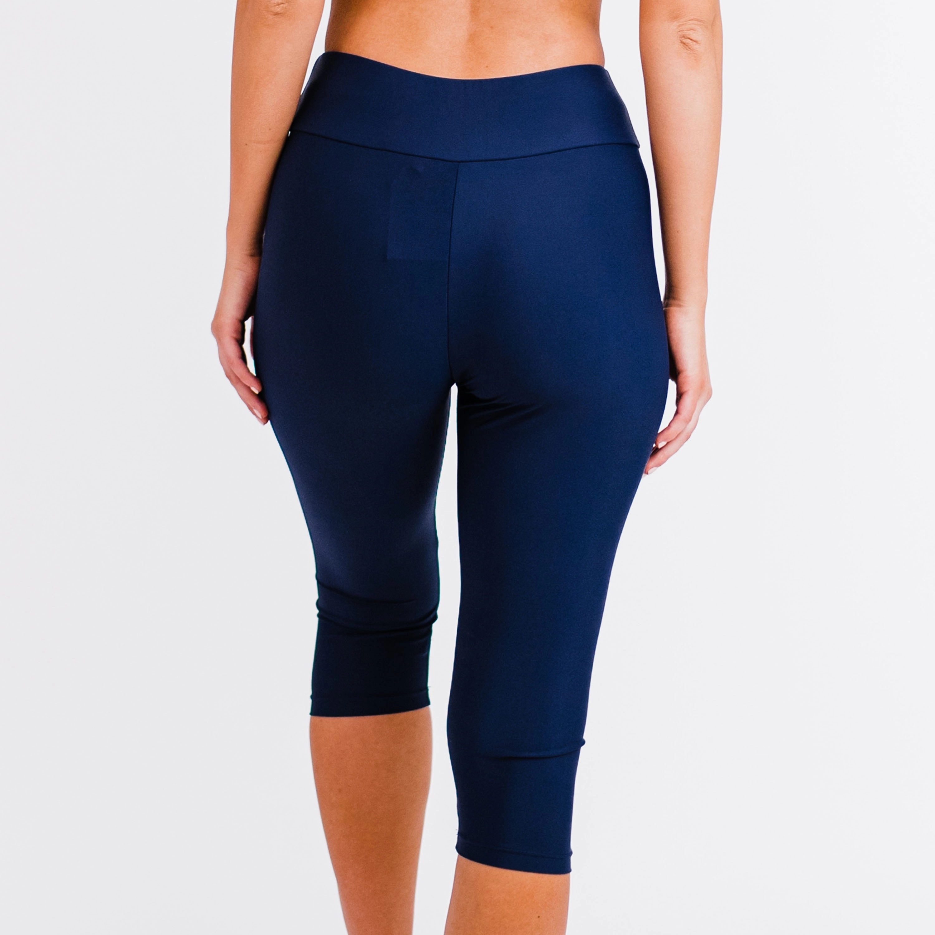 Women's Women's High Waisted Capri Swim Leggings