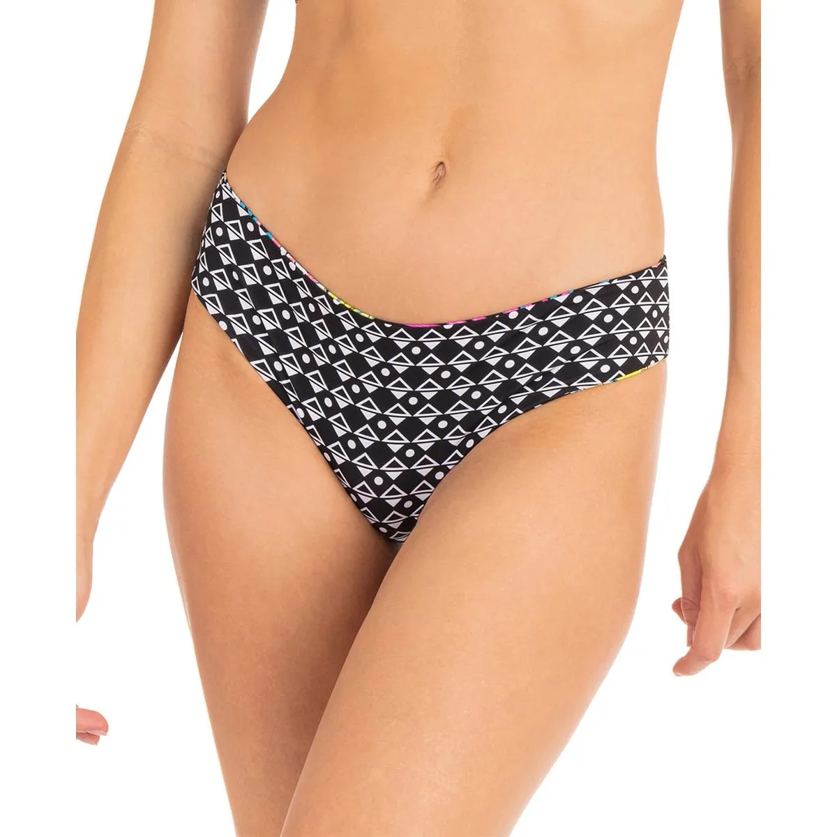 Womens Printed Hipster Swim Bottom Separates