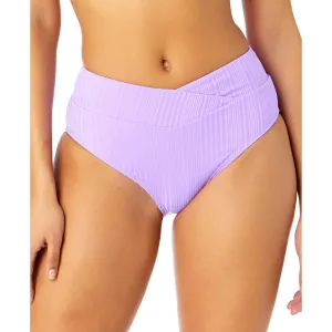 Womens Solid Polyester Swim Bottom Separates